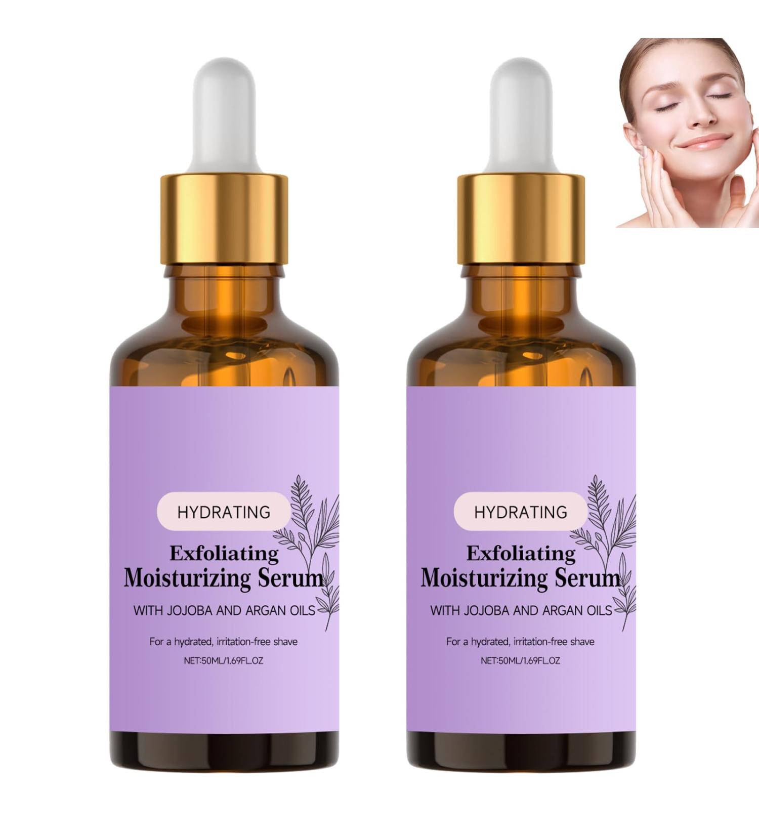 S rum exfoliant hydratant l'huile de jojoba Huile jojoba nourrissante hydratante pour la peau Huiles hydratante l g re multi-usages le visage le corps Pour un rasage doux hydrat (2pcs) - Buy Online on GoSupps.com