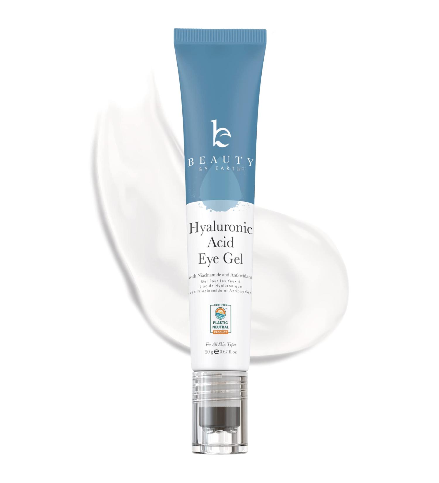 Hyaluronic Acid Eye Gel - Anti Aging Serum for Wrinkles, Puffiness & Dark Circles - 0.67 Fl Oz - Buy Online on GoSupps.com