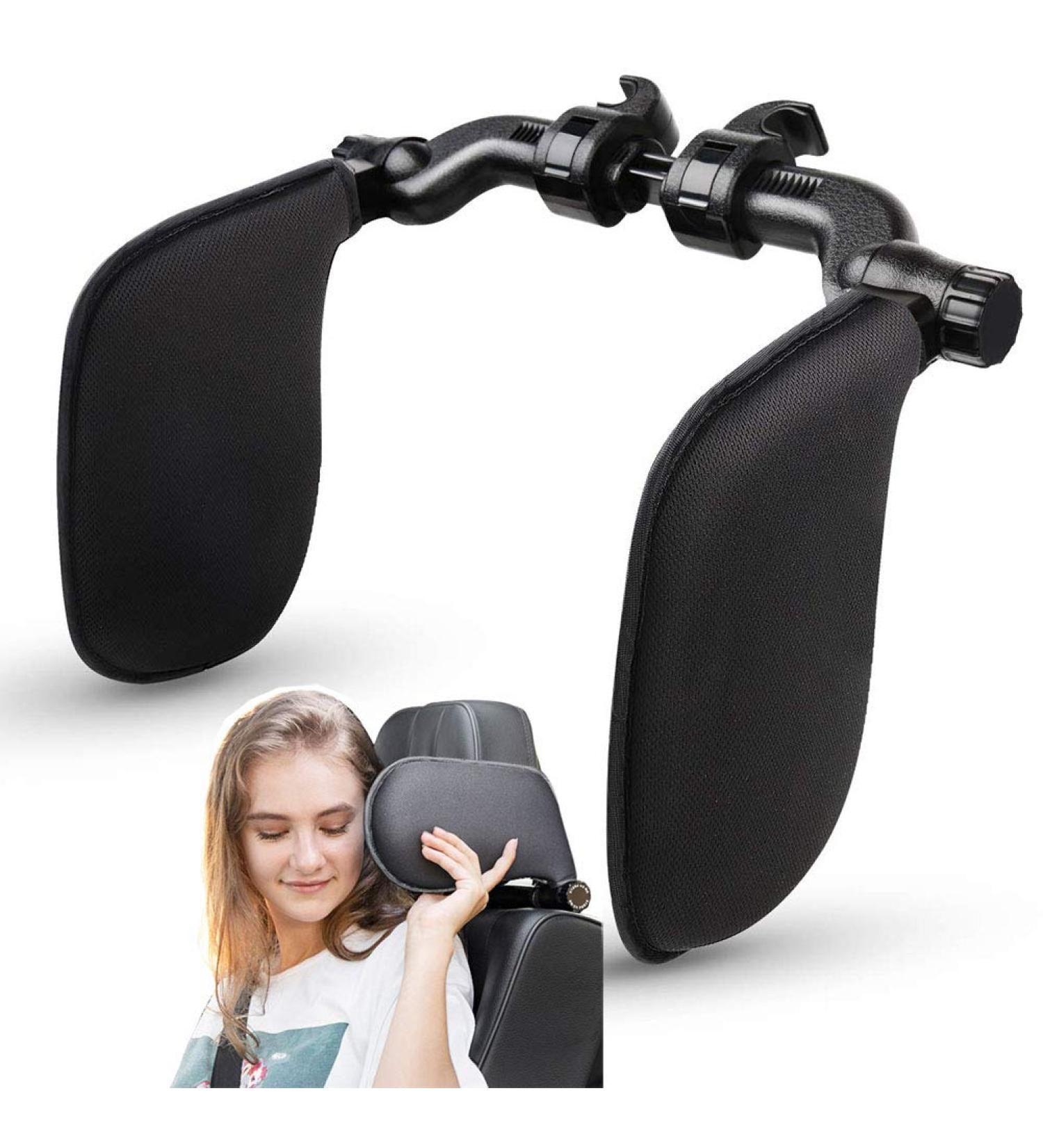 Adjustable Car Head Support for Kids & Adults - Breathable Neck Pillow with Fast Installation & Telescopic Pole - Buy Online on GoSupps.com