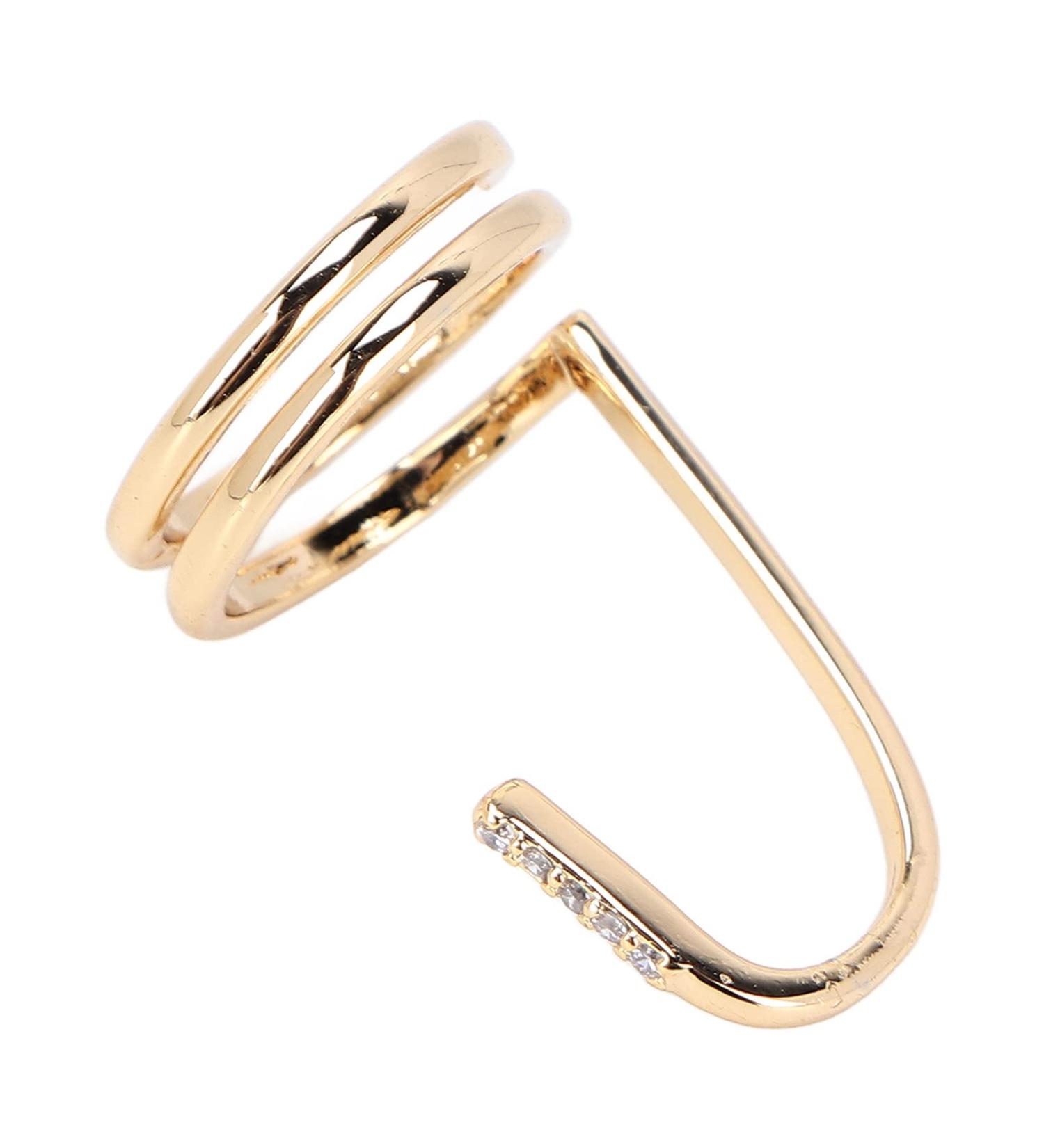 TYCIONG Decorative Nail Ring Fashion Fingertip Jewelry Nail Art Ring Ladies Wearing Nail Accessories (3050 gold) - Buy Online on GoSupps.com