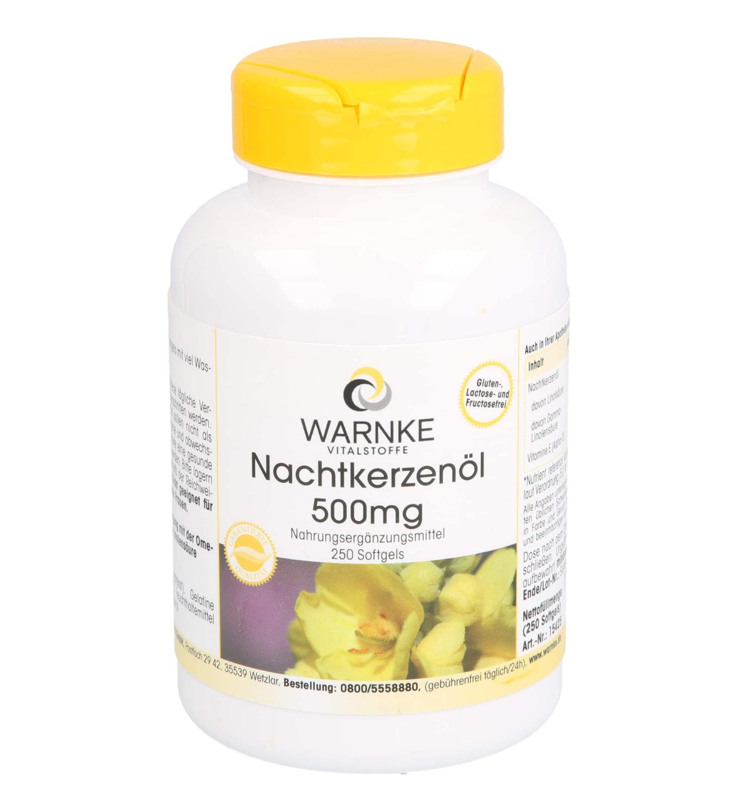 Nighting cup oil 500 mg capsules 250 st