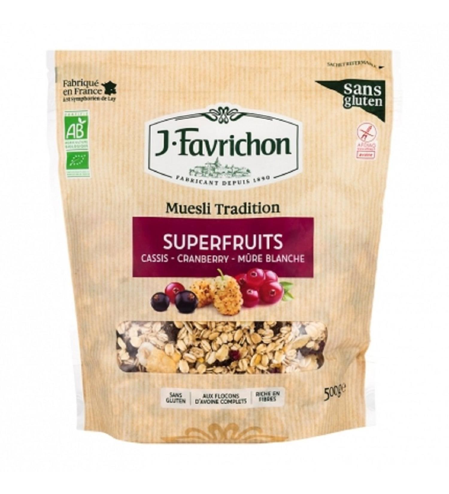 FAVRICHON Gluten-free Superfruit Muesli 500G Organic -