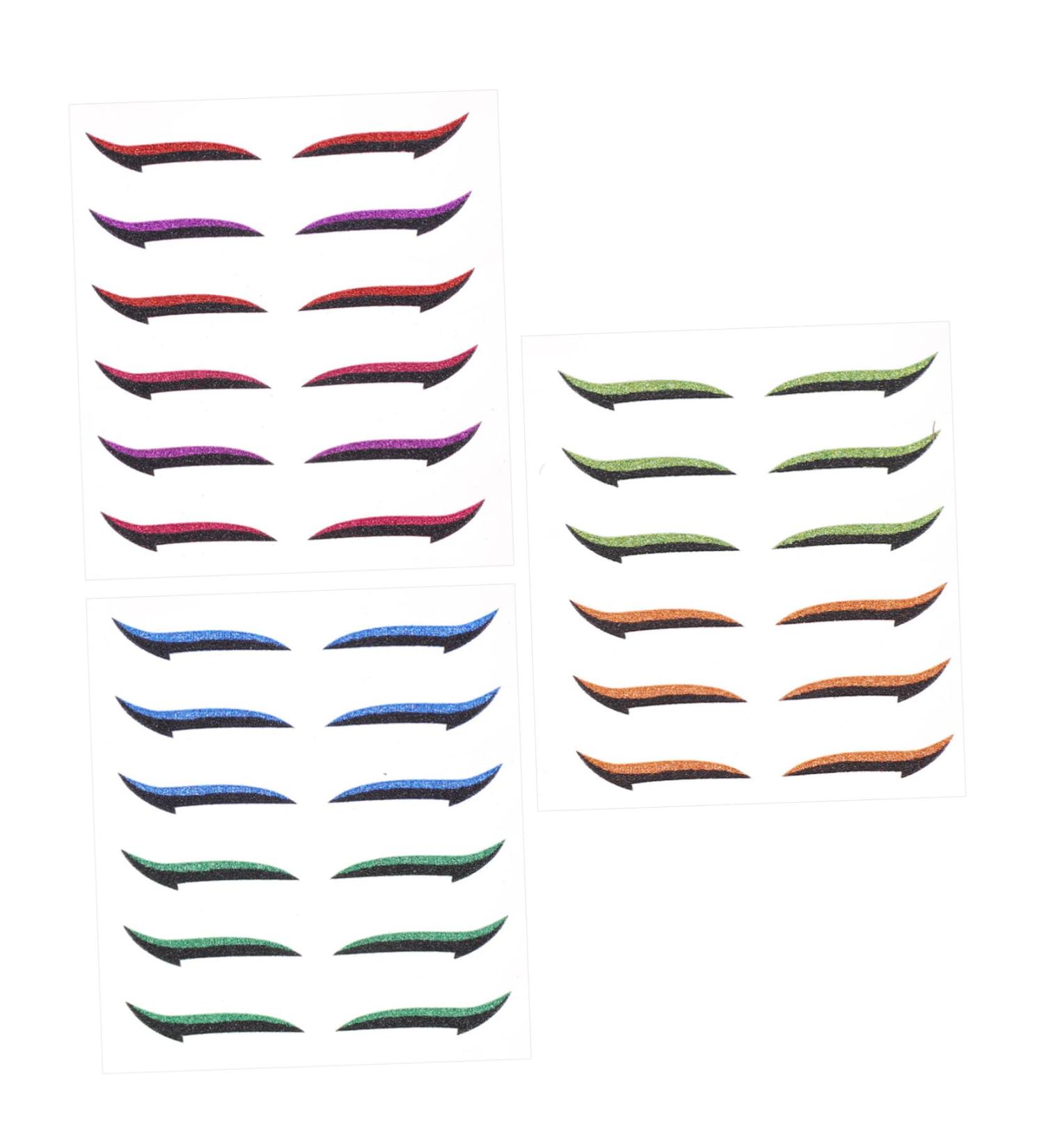 Mikinona Double Sided Tape 18 Pairs Anti Sweat Eyeliner Purple Duct Tape Adhesive Eye Line Strip Eyeliner Sticker Tool Man Eyes - Buy Online on GoSupps.com