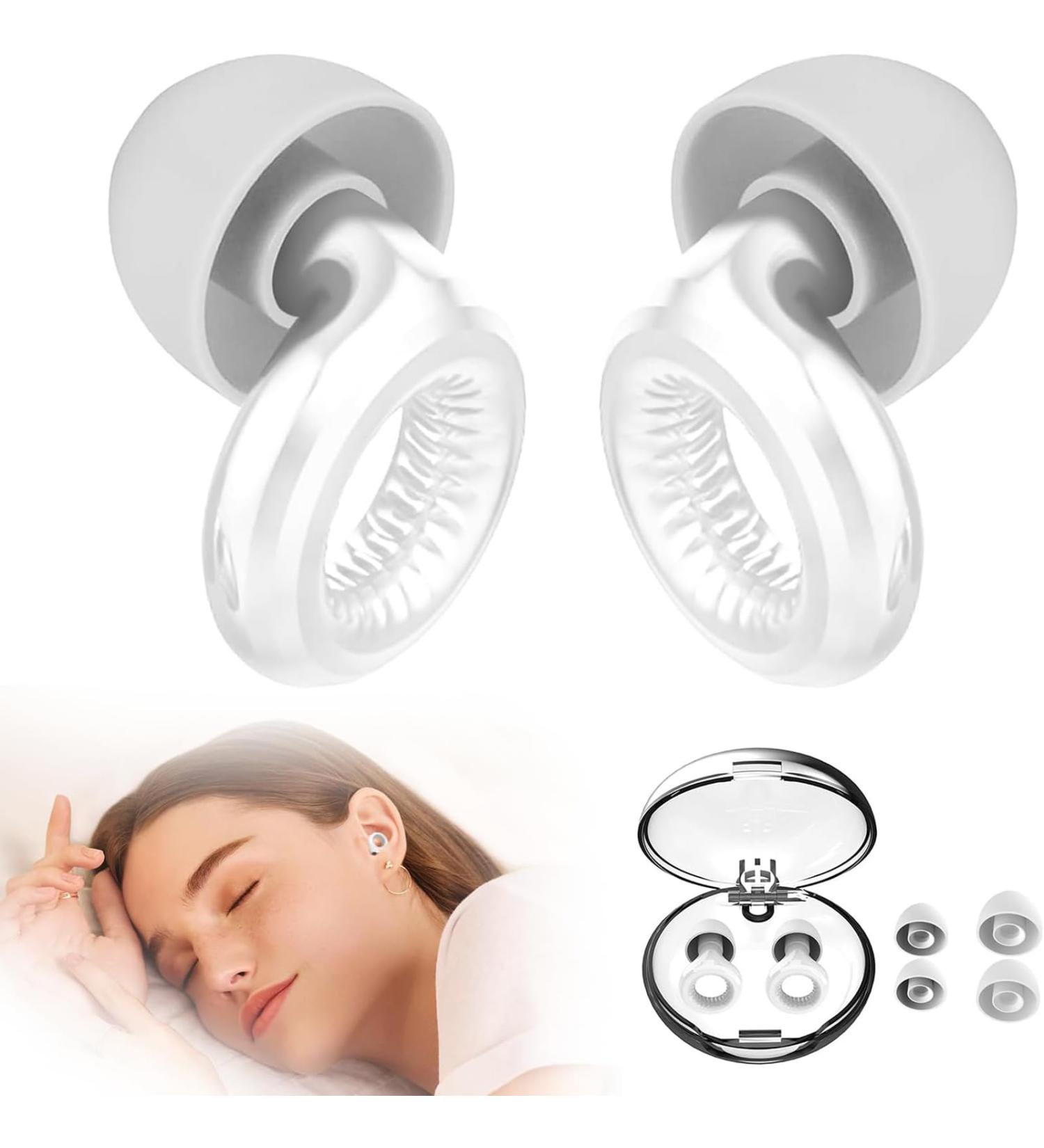 2PCS Reusable Noise Cancelling Ear Plugs - Experience Comfort & Quiet - Switch Design White - Buy Online on GoSupps.com