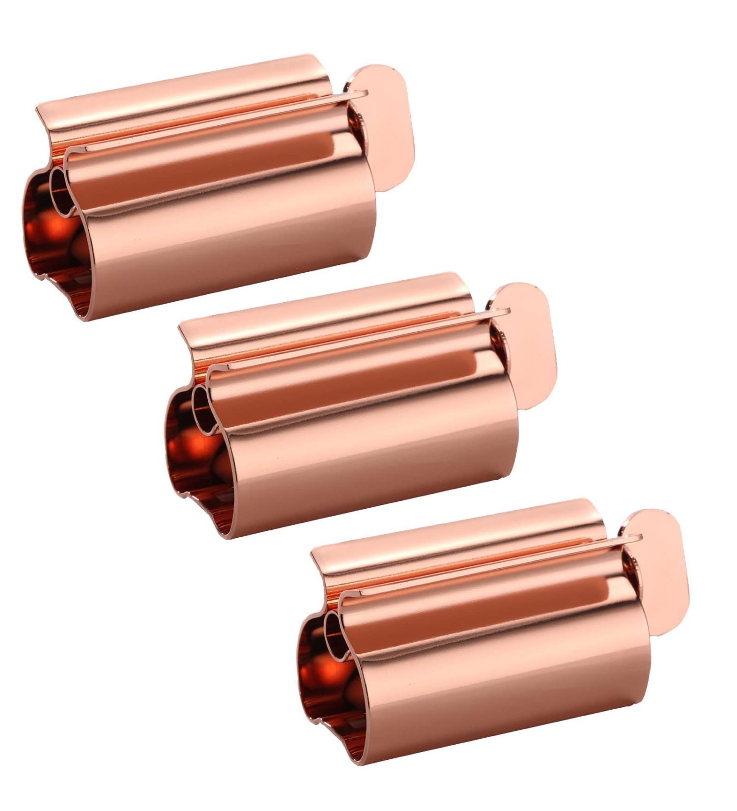 UDQYQ Stainless Steel Toothpaste Squeezer - 3-Pack Tubes Queys Tubin Press for Maximum Squeeze Coral Color | International Shipping Available - Buy Online on GoSupps.com
