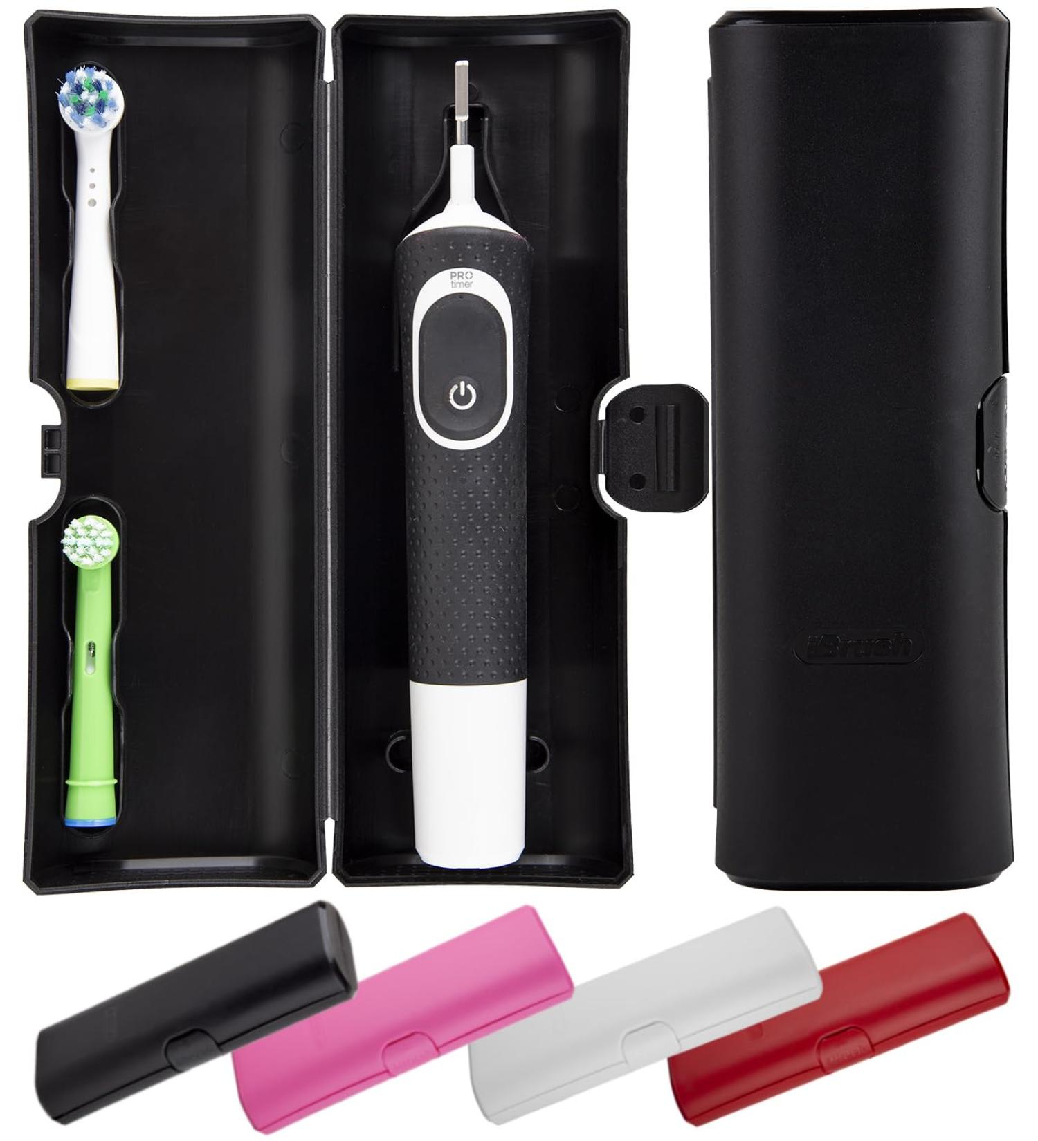 Ibrush Electric Toothbrush for Adults with Travel Case | Compatible with Oral-B | Portable Black Toothbrush Holder - Buy Online on GoSupps.com