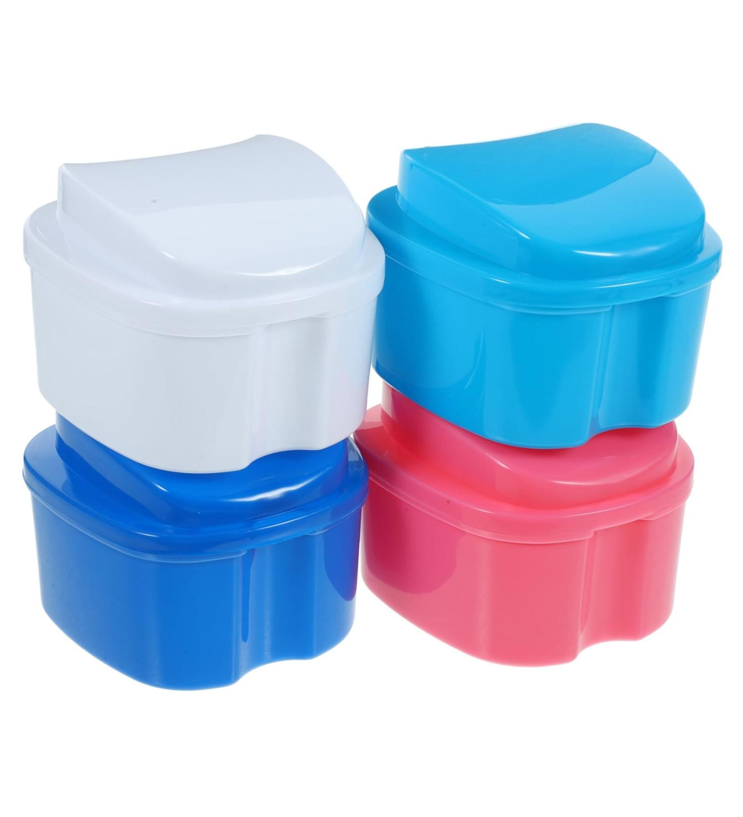 Healeeved 4-Piece Prosthesis Travel Case with Filter Layer Ideal for Women & Prostheses | Durable Soft Mug Included - Buy Online on GoSupps.com