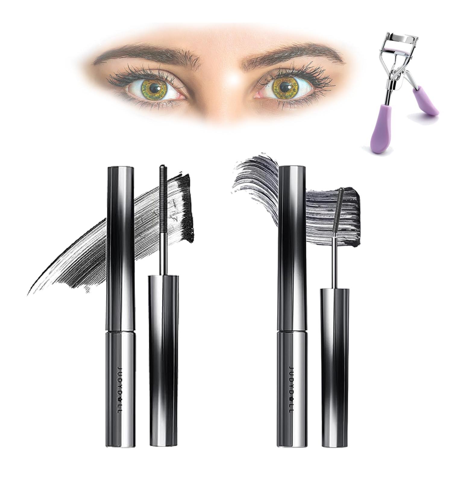 Judydoll Mascara Judy Doll Mascara Judy Doll Iron Brush Mascara Judydoll - 3D Curling Eyelash Iron Mascara Judydoll Iron Mascara Judydoll Iron Strong Mascara (Classic Black+Finely Curved Black) - Buy Online on GoSupps.com