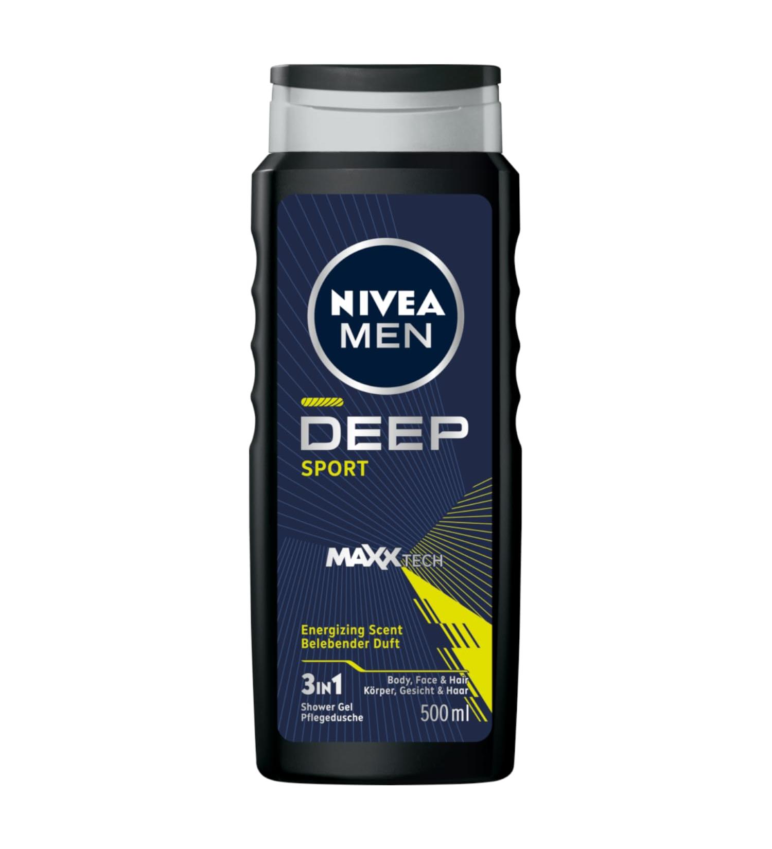 Beiersdorf AG NIVEA MEN DEEP SPORT Shower gel 500 ml - Buy Online on GoSupps.com