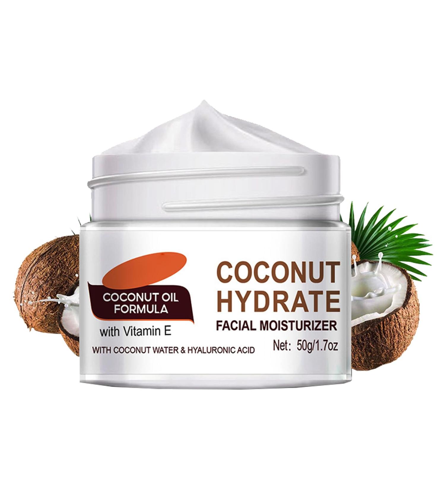 Mnozreo Caring moisturizer with coconut oil 50 g 1 piece natural coconut oil body cream for dry skin hydrated moisturizes and rejuvenates - Buy Online on GoSupps.com