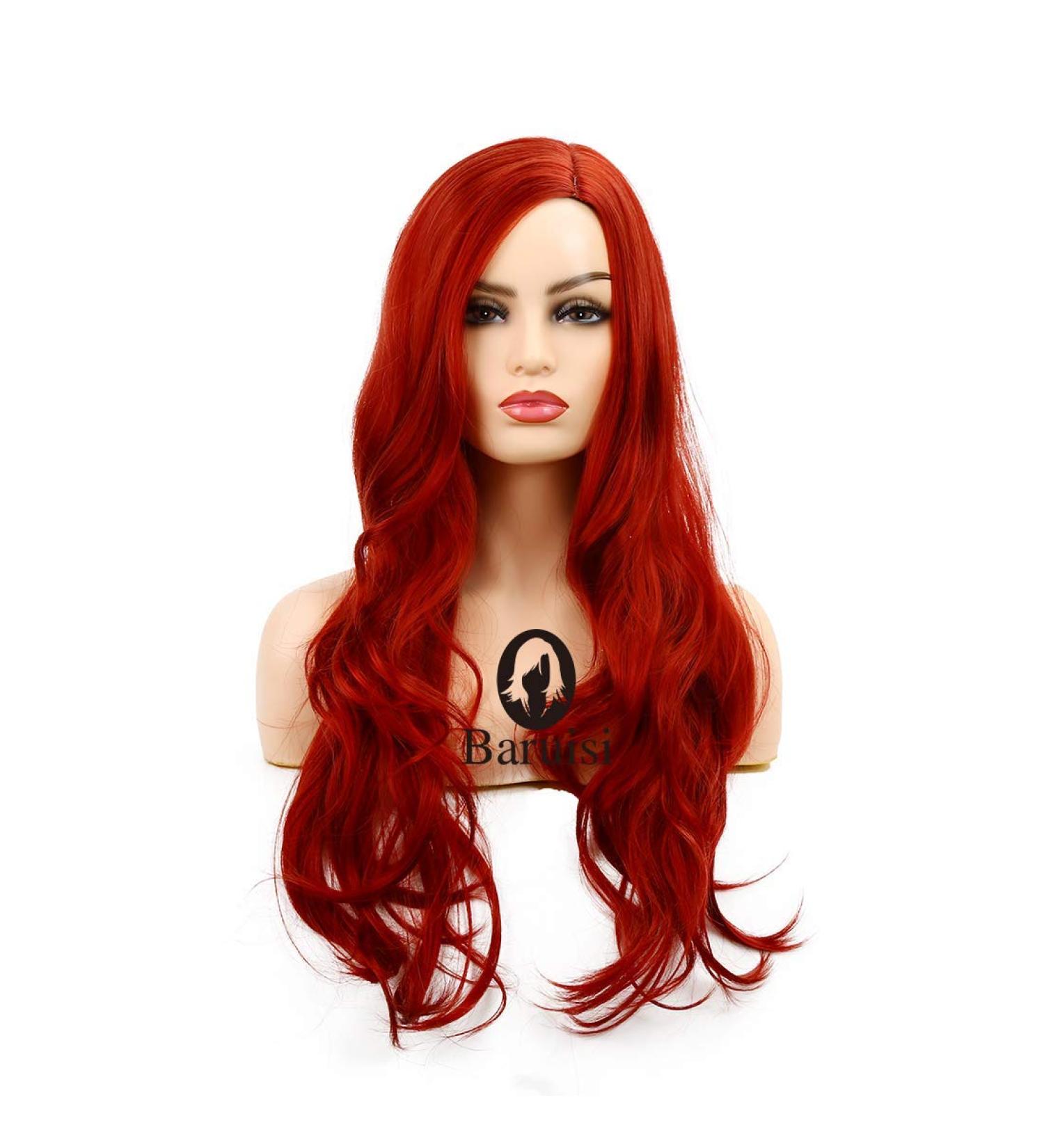 BERRYLION Synthetic Wigs for Women|Curly Wigs for Black Women&White Women|Wig for Daily Use (Red)