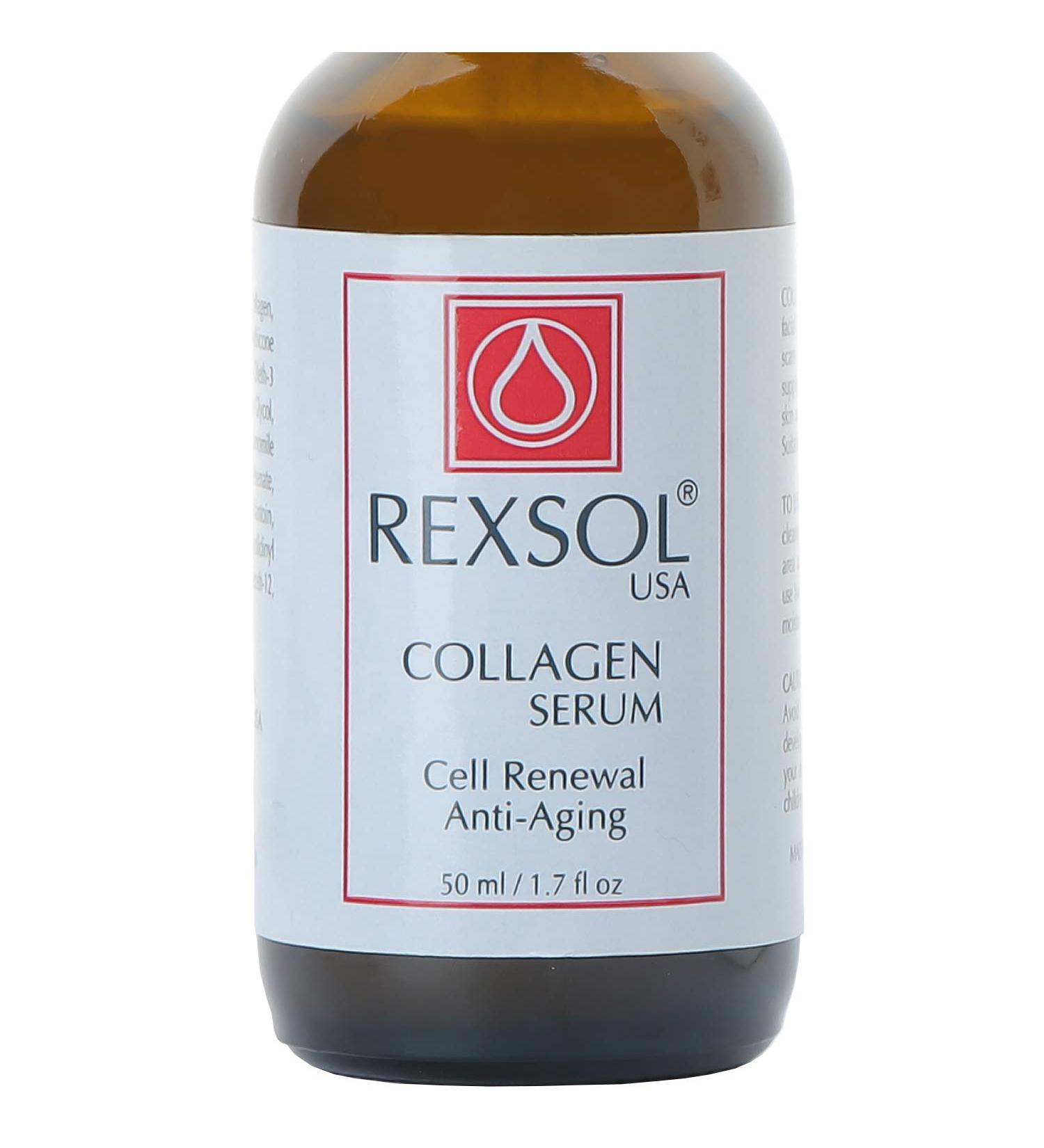 REXSOL Collagen Serum with Vitamins C & E | Best Anti Aging Serum for Face Care Age Spot & Hyperpigmentation Treatment | Rapid Wrinkle Repair & Anti Wrinkle Solution - Buy Online on GoSupps.com