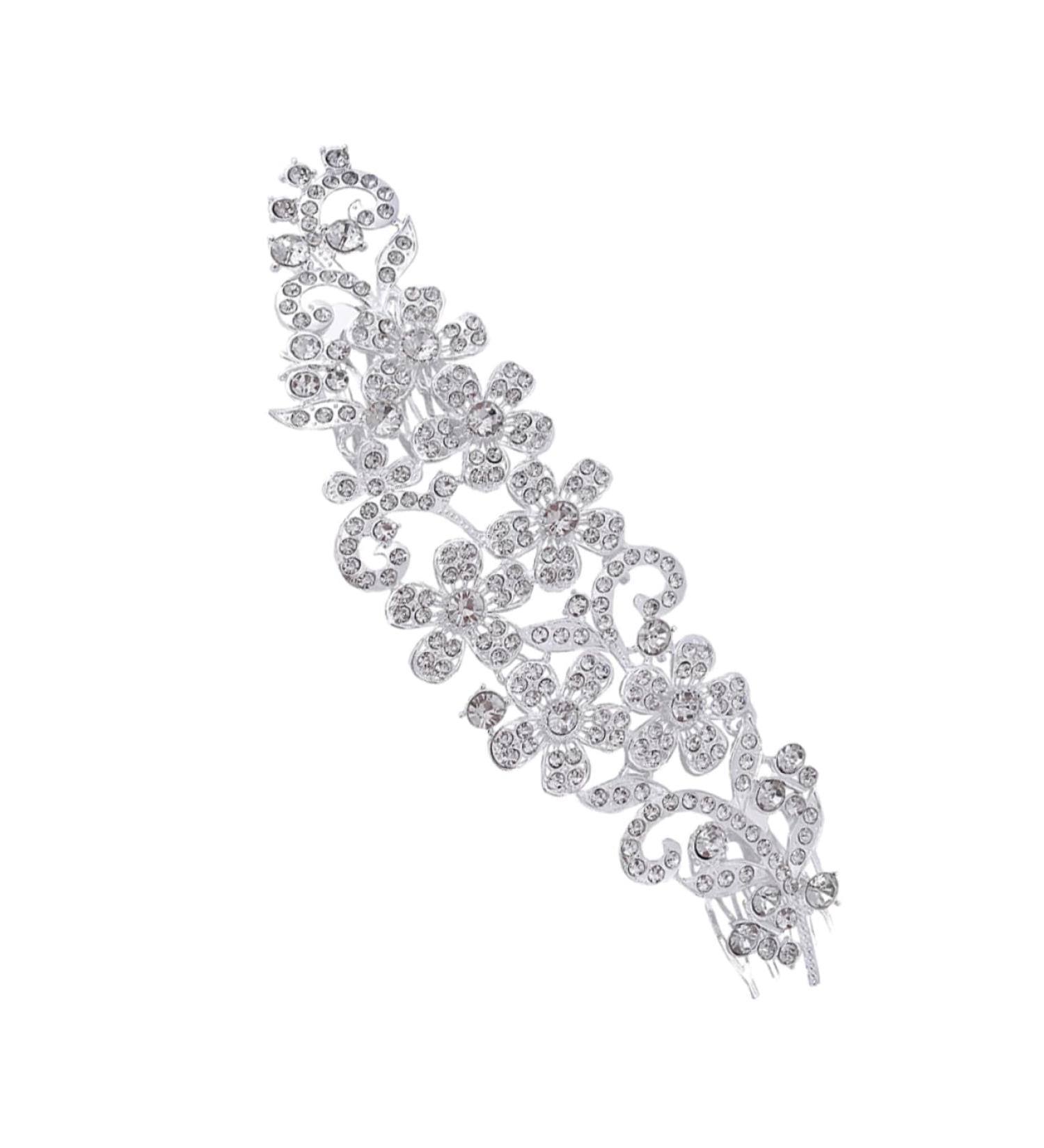 IWOWHERO Crystal Hair Comb Pearl Hair Clips Nail Glue for Acrylic Nails Rhinestone Hair Clip Vintage Hair Clips Wedding Tiara Flower Accessories Rhinestones Rhinestone Bride - Buy Online on GoSupps.com