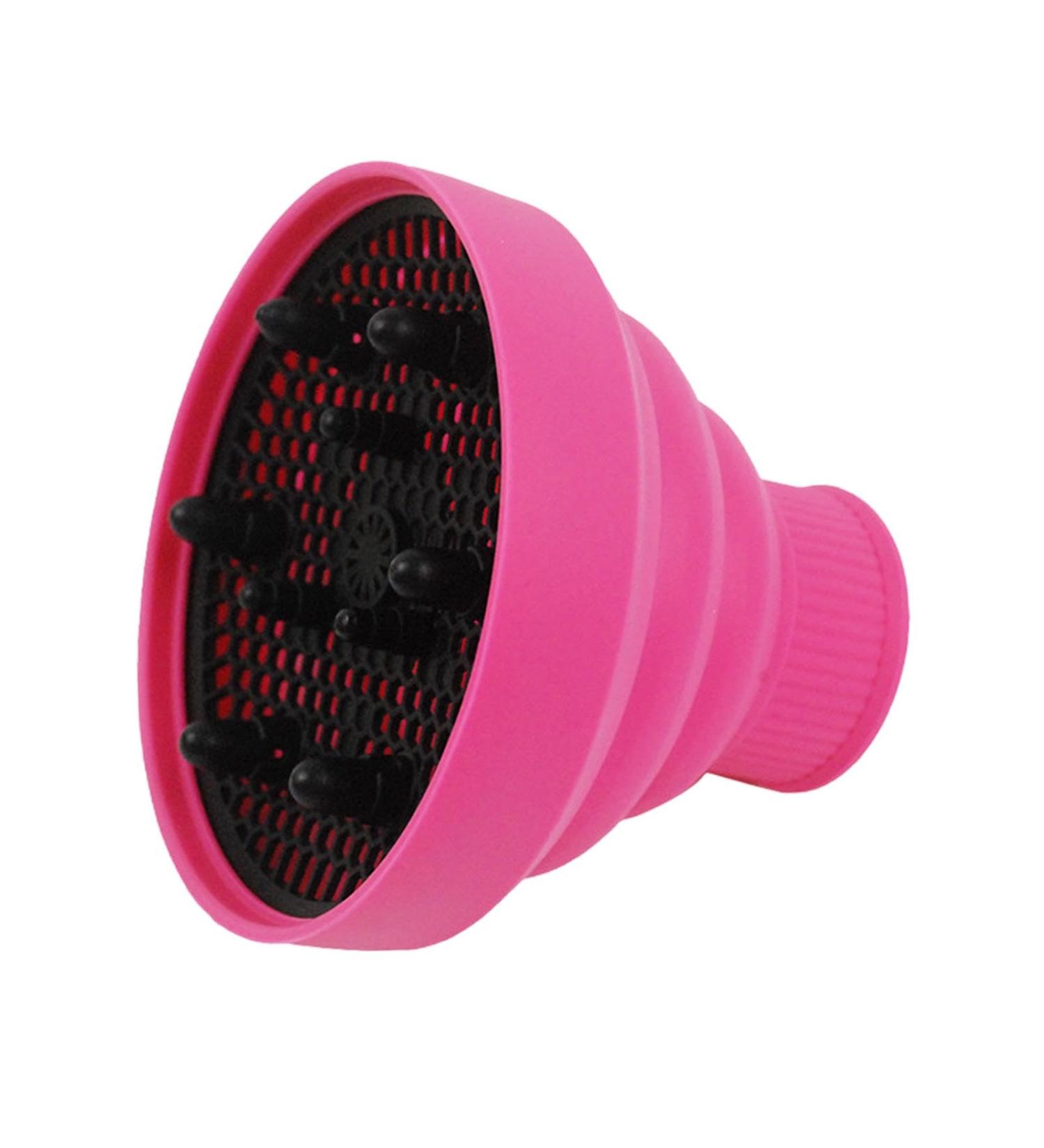 Pzuryhg Hair Dryer Attachment - Heat Resistant Silicone Hair Dryer Vent Hood Foldable | Soft Blow Dryer Accessory Multifunctional Hair Styling Supplies for Girls pink - Buy Online on GoSupps.com