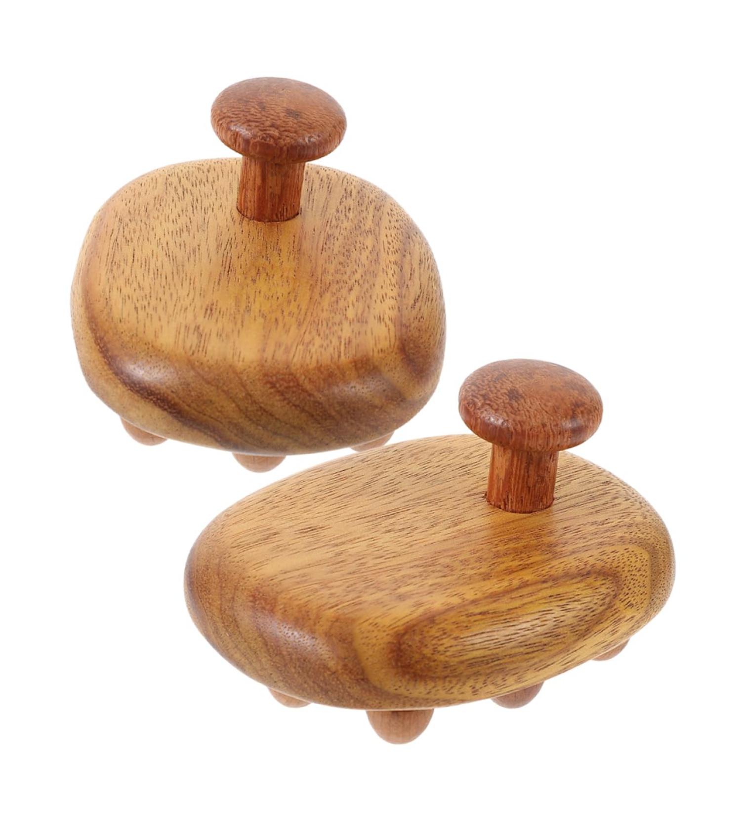 BCOATH 2-Piece Wooden Massage Brush & Comb Set | Handheld Wide Comb & Body Massager | Natural Wood Hair Care Tools - Buy Online on GoSupps.com
