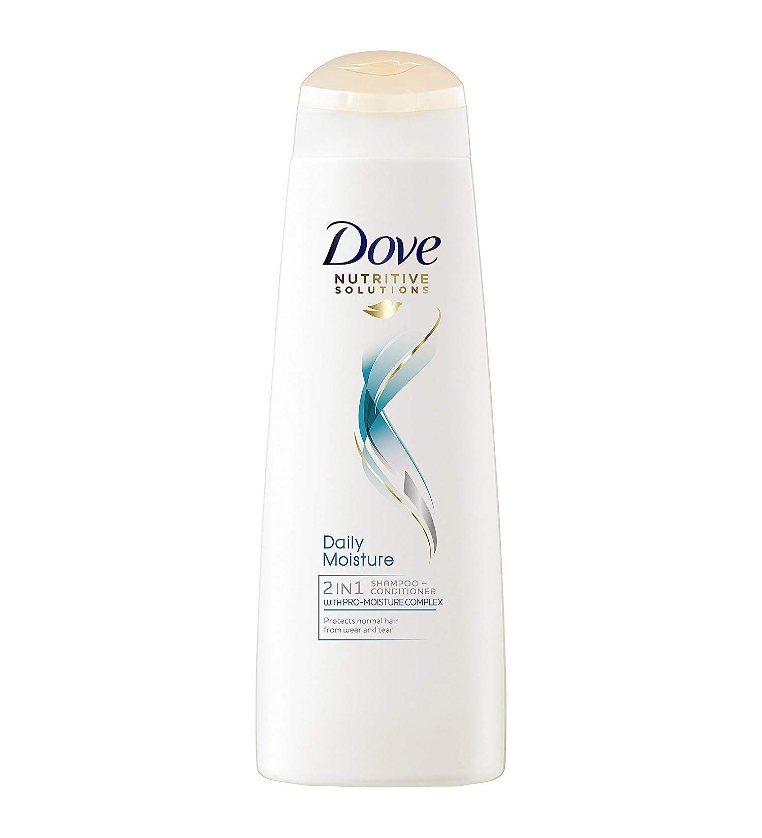 Dove Daily Moisture 2-In-1 Shampoo & Conditioner 250ml - Hydrating Hair Care - Buy Online on GoSupps.com