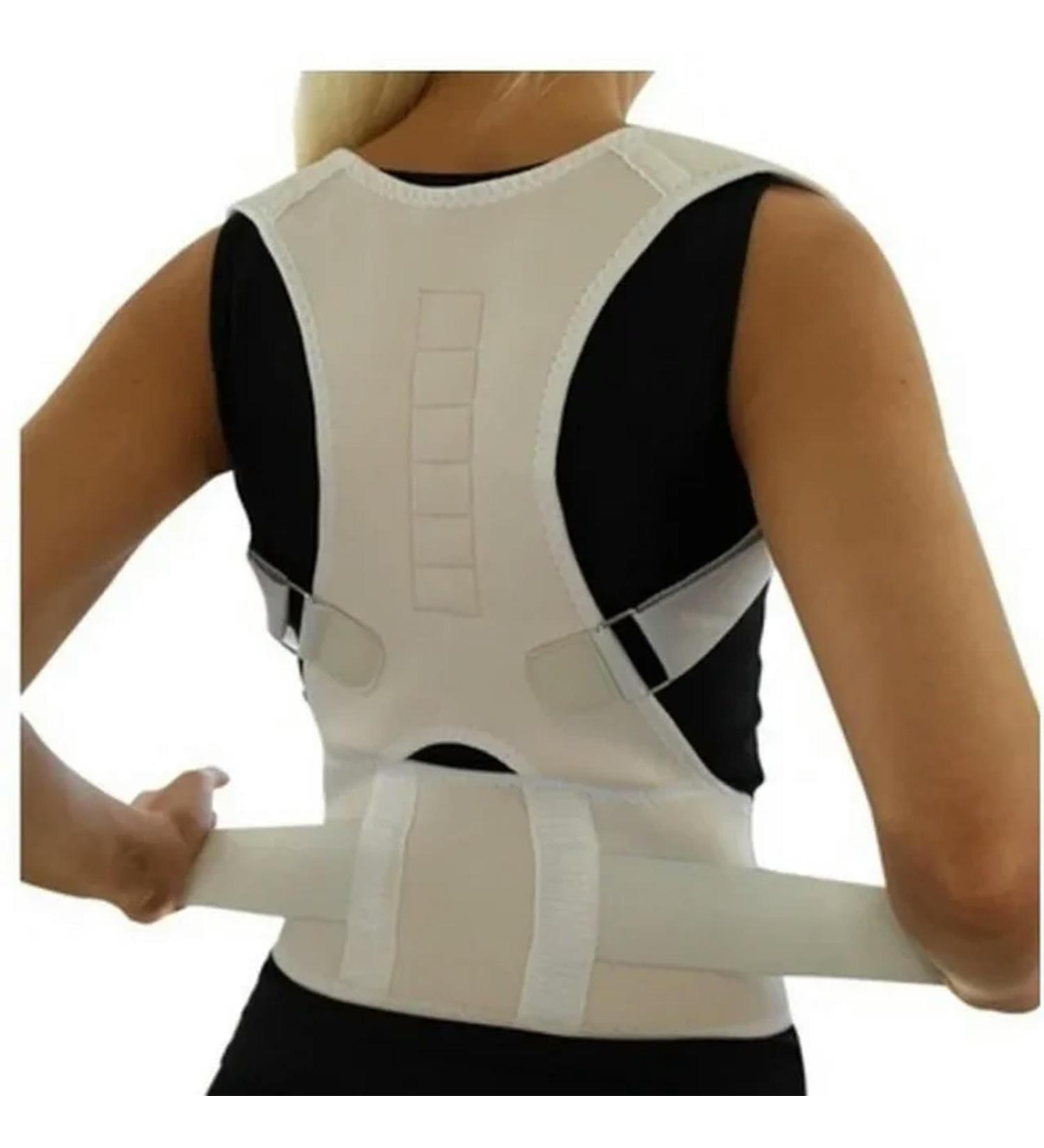 Adjustable Corrector Back Corset Belt Straightener Brace Shoulder Corrector Beige XXL - Buy Online on GoSupps.com