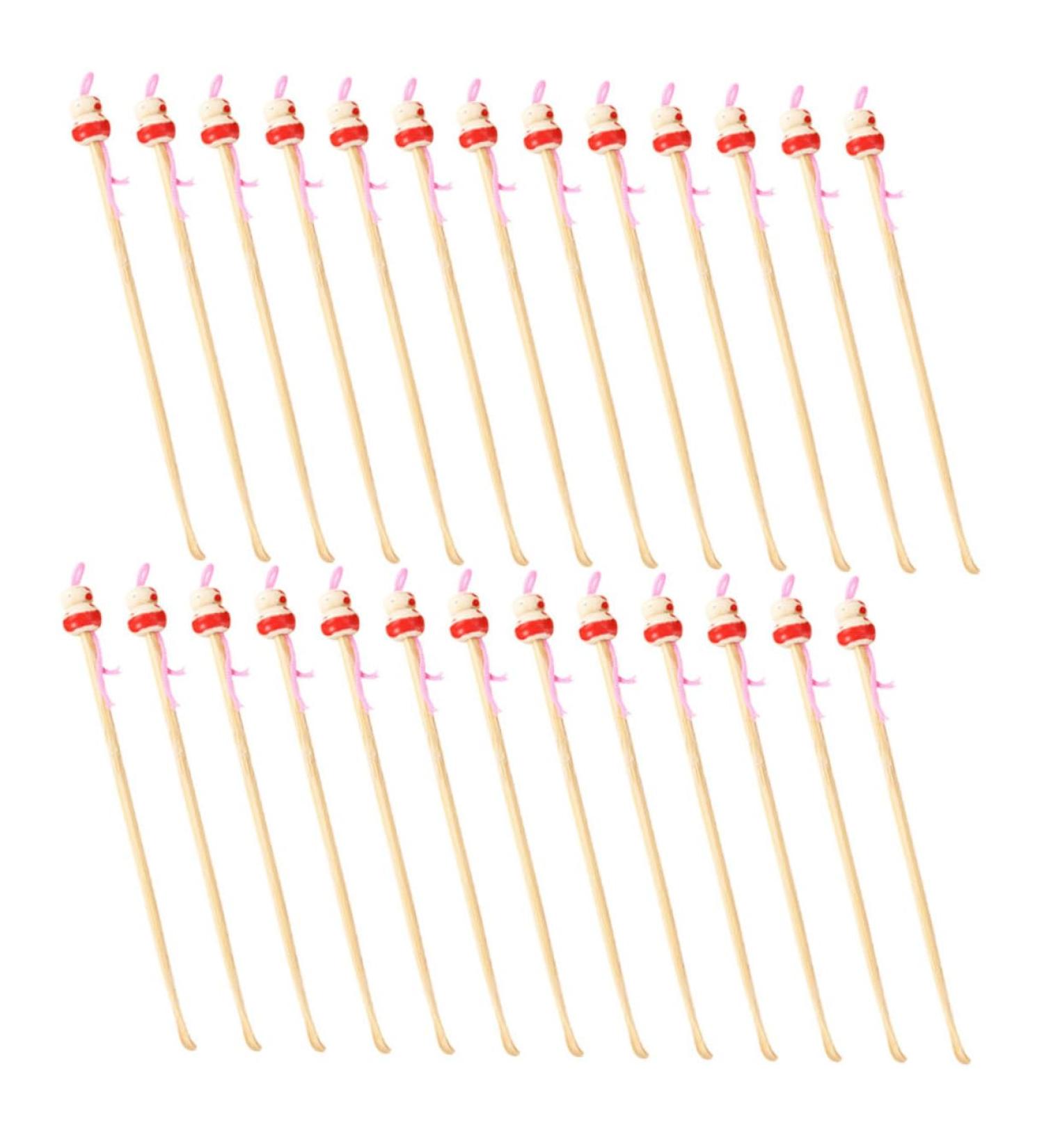 HOLIDYOYO 100Pcs Natural Earwax Removal Picks Hanging Ear Cleaner Tools Safe Thorough Cleaning for Healthy Ears Portable and Design Random Color - Buy Online on GoSupps.com