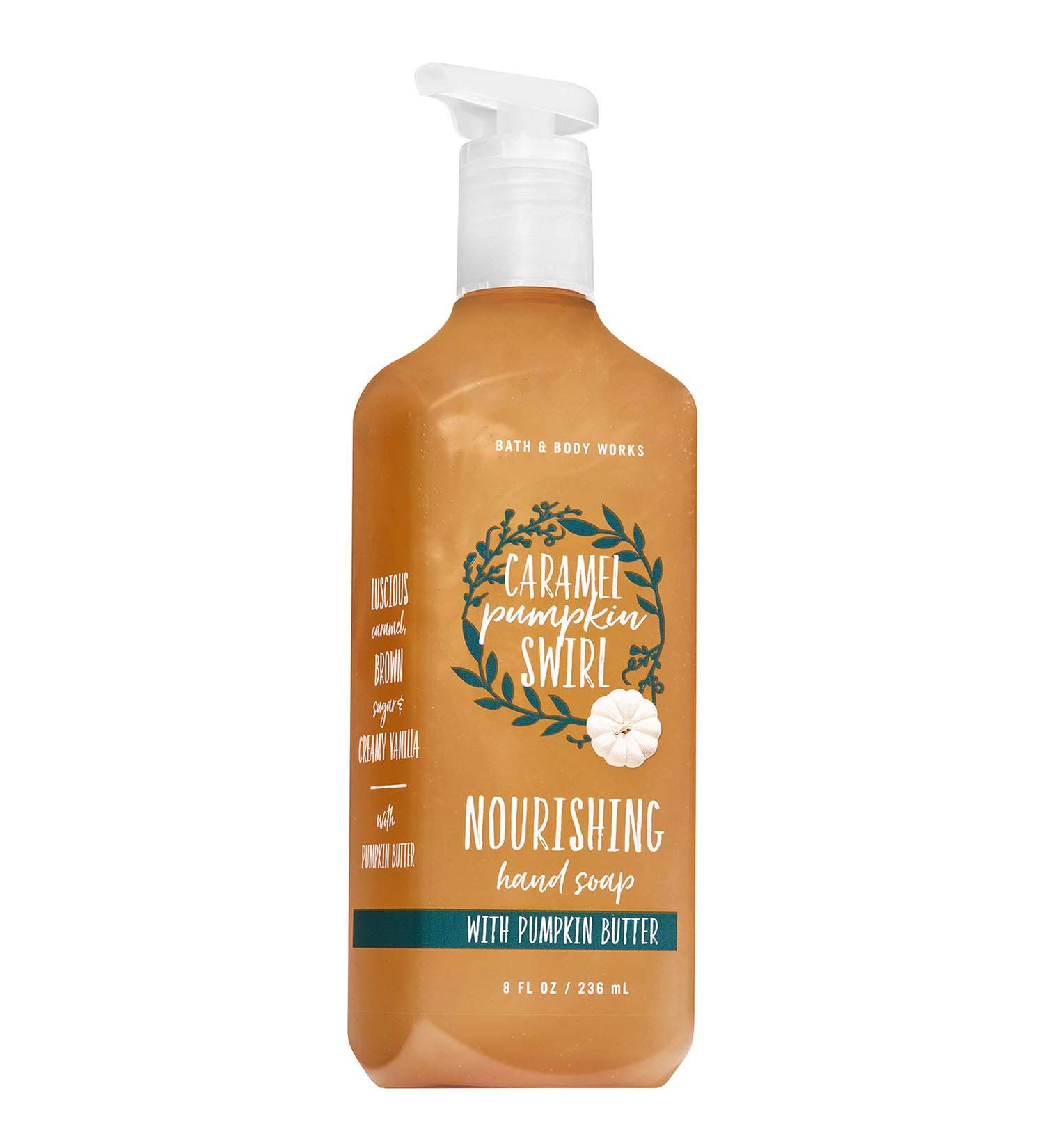 Bath and Body Works CARAMEL PUMPKIN SWIRL Hand Soap with Pumpkin Butter 8 Fluid Ounce (2018 Fall Edition)