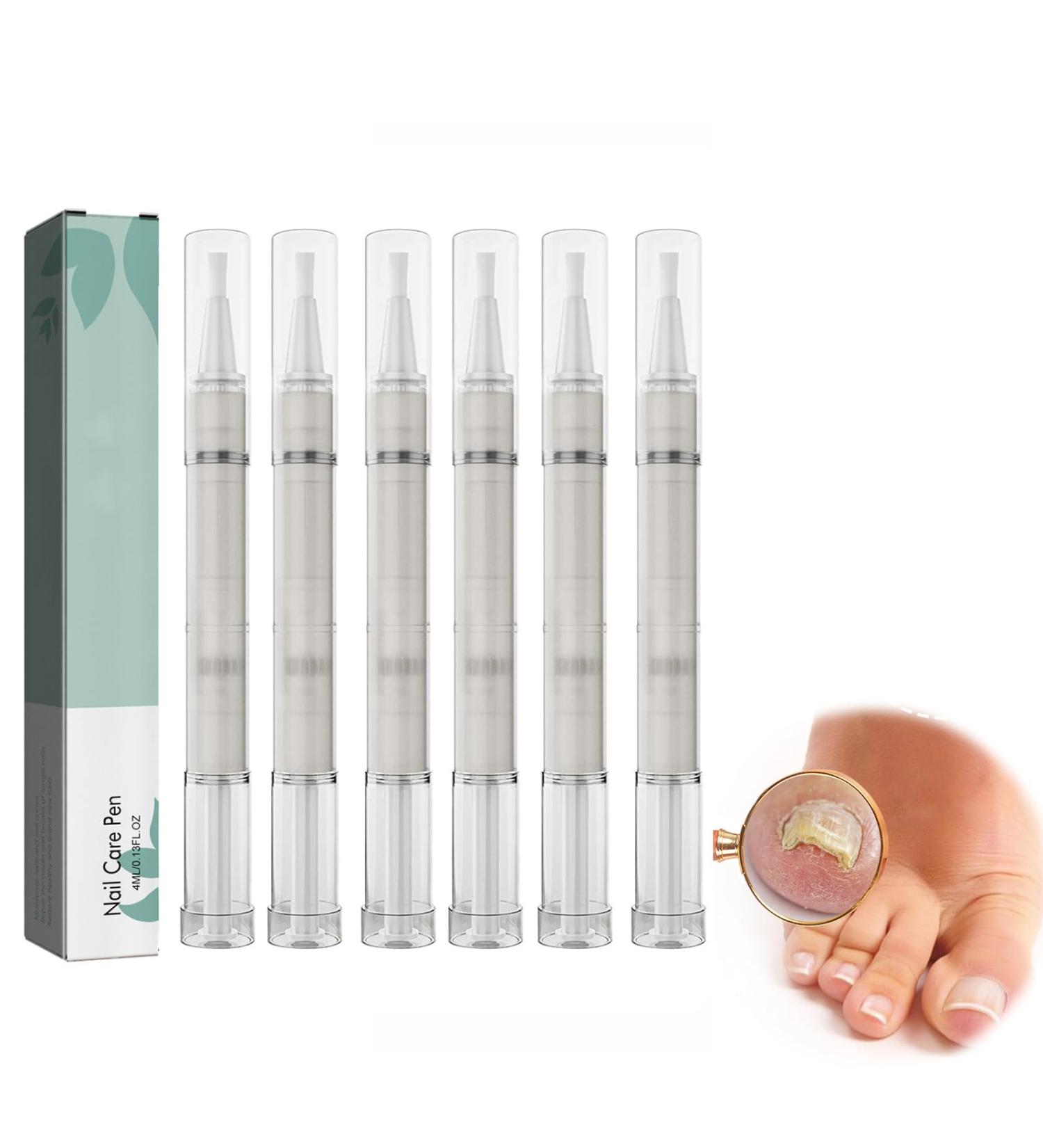 Nail Care Pen Set - 6 Pieces for Nail Fungus Treatment | Fast Growth & Healthy Nails with Aloe Vera Tea Tree Oil & Vitamin E - Buy Online on GoSupps.com