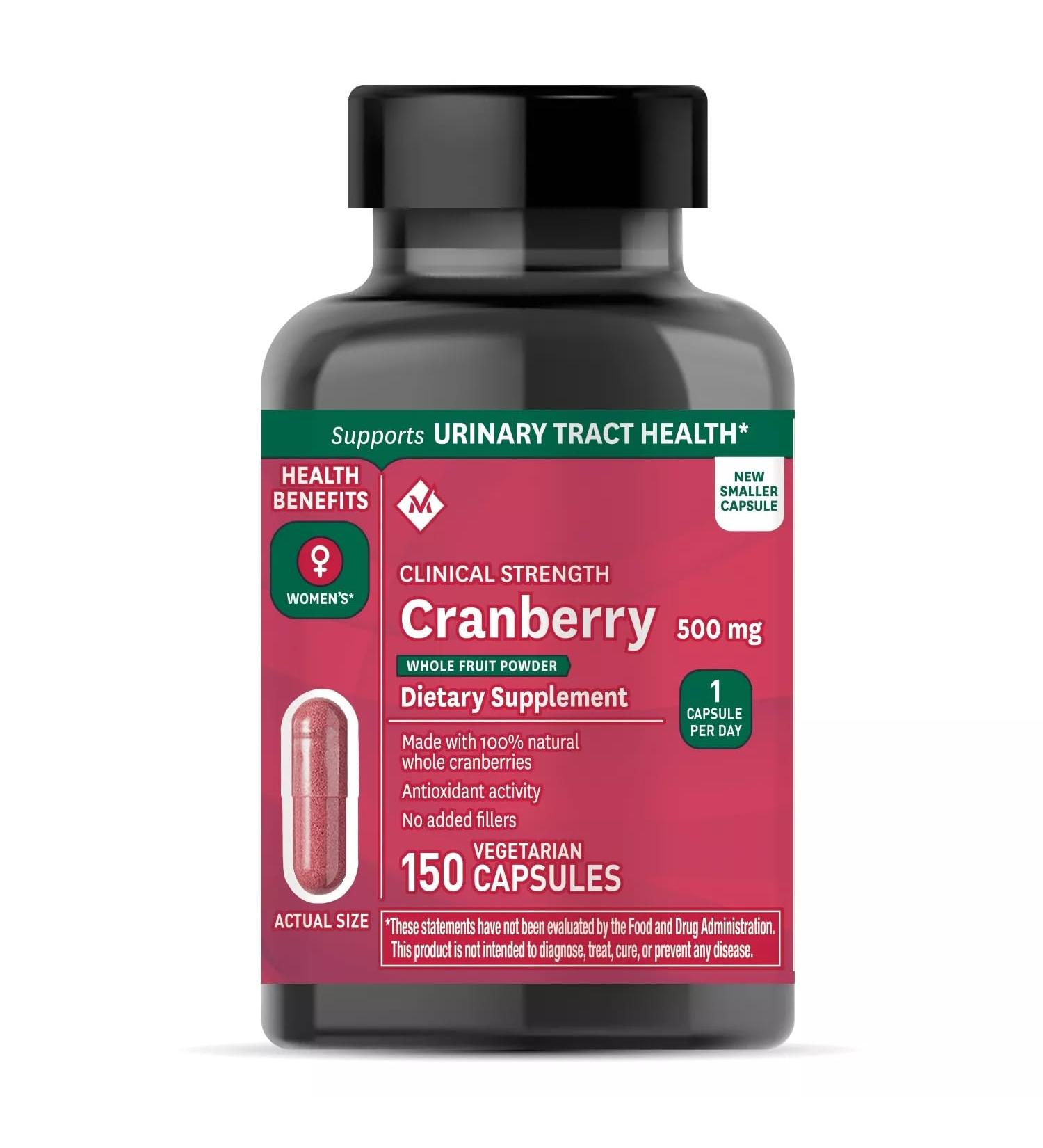 Members Mark Clinical Strength Cranberry Supplement 500mg 150 Count (3 Pack) - Buy Online on GoSupps.com