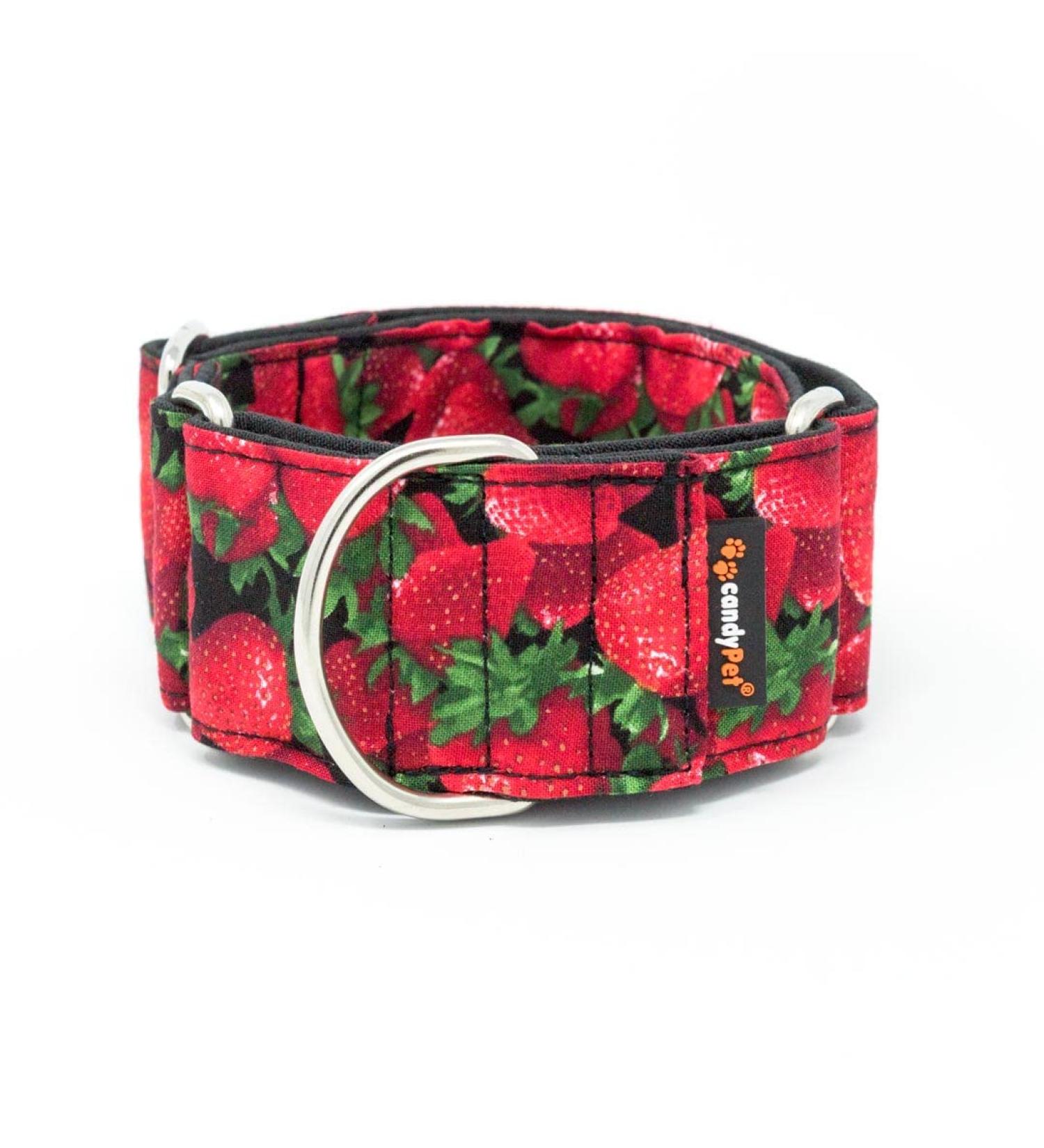 Buy candyPet Martingale Dog Collar - Strawberries | Adjustable 4 cm Width Fits 30-50 cm Diameter | International Shipping Available - Buy Online on GoSupps.com