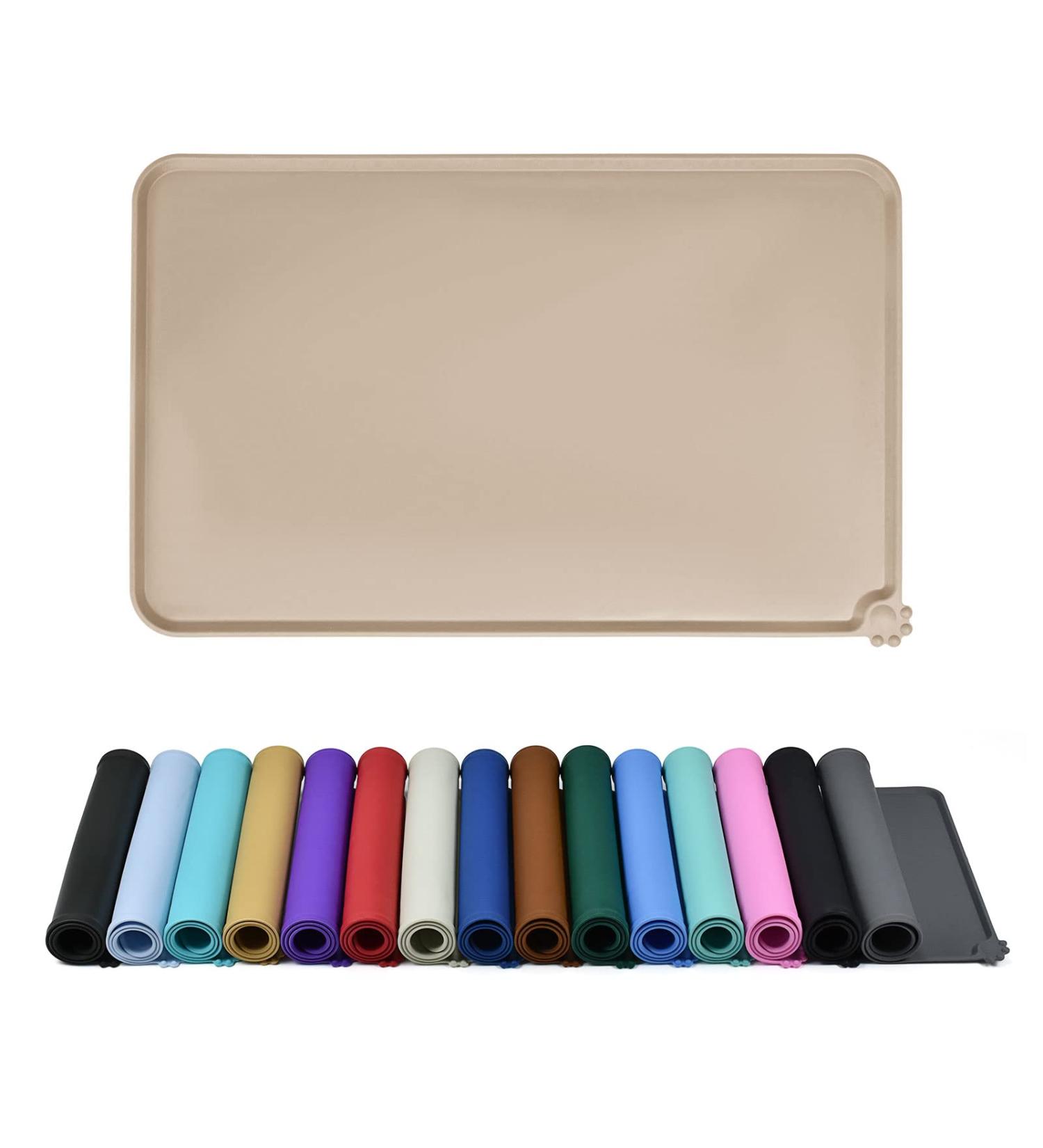 Shop Reopet Silicone Pet Feed Mats - Waterproof Dog & Cat Space Mats with Elevated Edges - 71 x 45 cm (1 Pack) - International Shipping Available - Buy Online on GoSupps.com