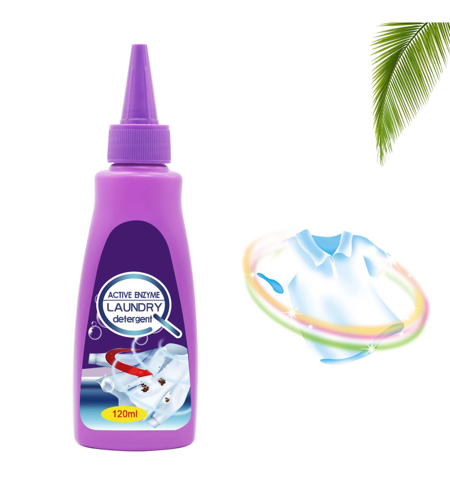 Active Enzyme Laundry Stain Remover Garment Stubborn Stain Cleaner Oil Remover Clothes Stain Remover Cleaner Emergency Stain Rescue Stain Remover 120ml - Buy Online on GoSupps.com