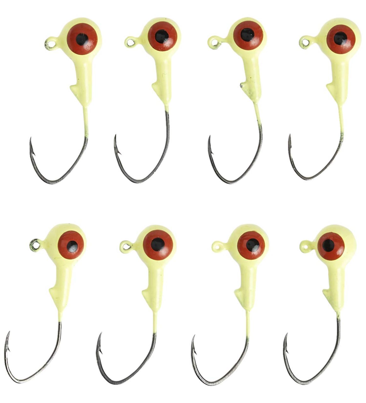 Strike King Mr. Crappie Jig Head 1 Oz - Chartreuse 1/32 oz (2 Pack) | Lazer Sharp Eagle Claw Hook | Freshwater Fishing Lures - Buy Online on GoSupps.com
