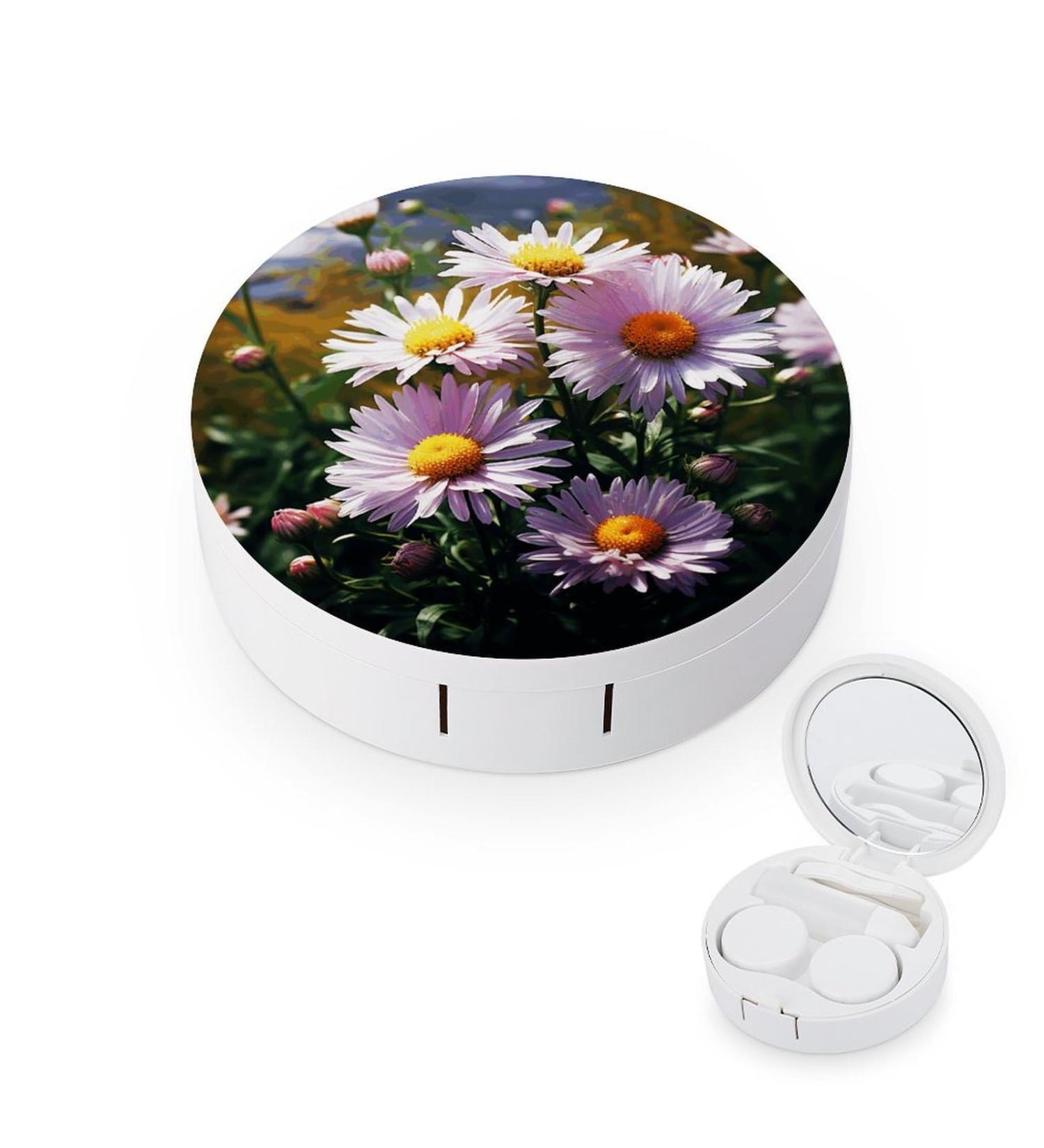 Buy Daisy Plants Print Contact Lens Case | Durable Contact Lens Care & Travel Box - Buy Online on GoSupps.com