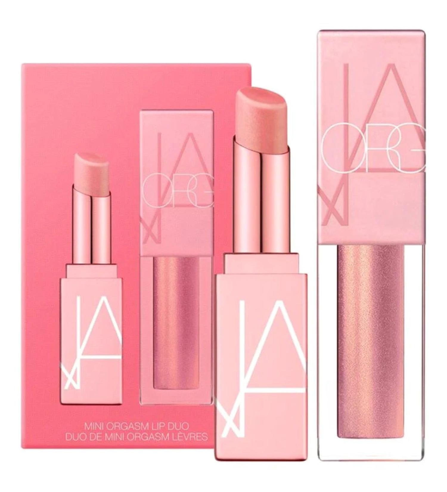 Nars Mini Orgasm Lip Duo - Afterglow Lip Balm 0.03 oz & Oil-Infused Lip Tint 0.11 oz