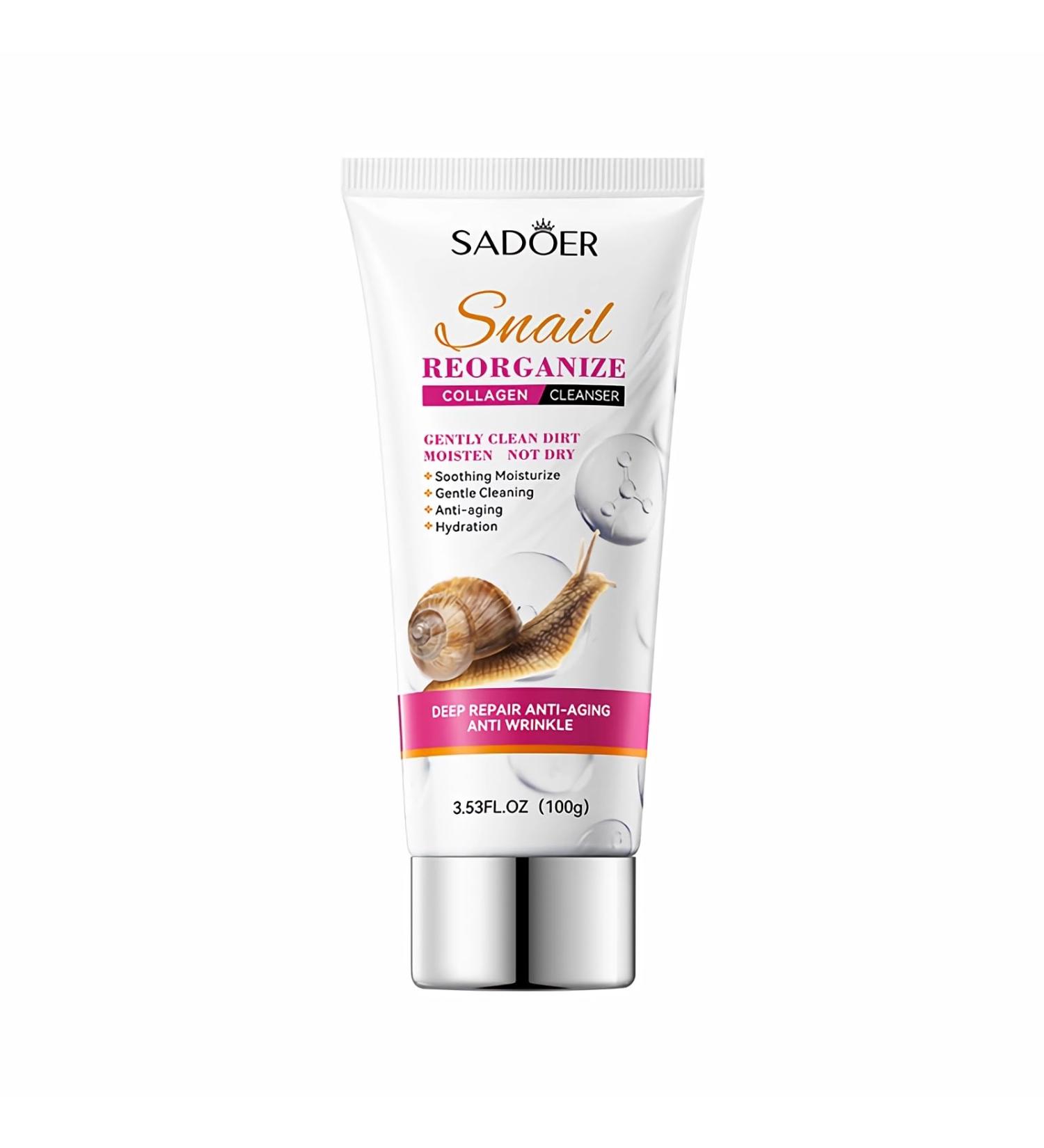 Snail Repairing Foam Cleanser | Hydrating Snail Mucin Gel Face Wash for Pores & Blackheads - Buy Online on GoSupps.com