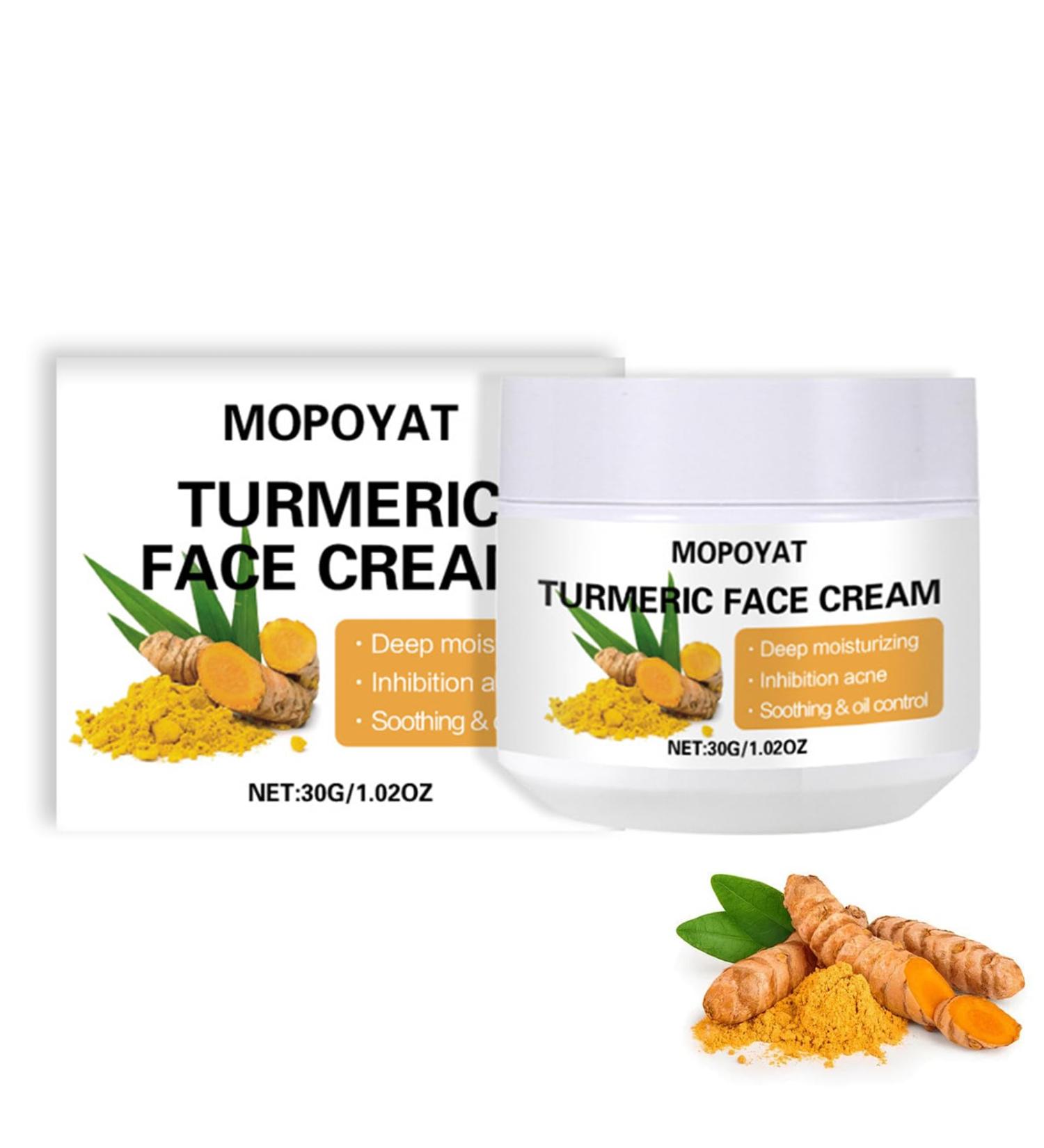 Turmeric Face Cream Face Moisturiser Anti Aging Cream for Radiant & Glowing Skin Dark Spot Corrector Remover for Face Natural Turmeric Cream Skin Care Moisturizing Erase Fine Lines Firming - Buy Online on GoSupps.com