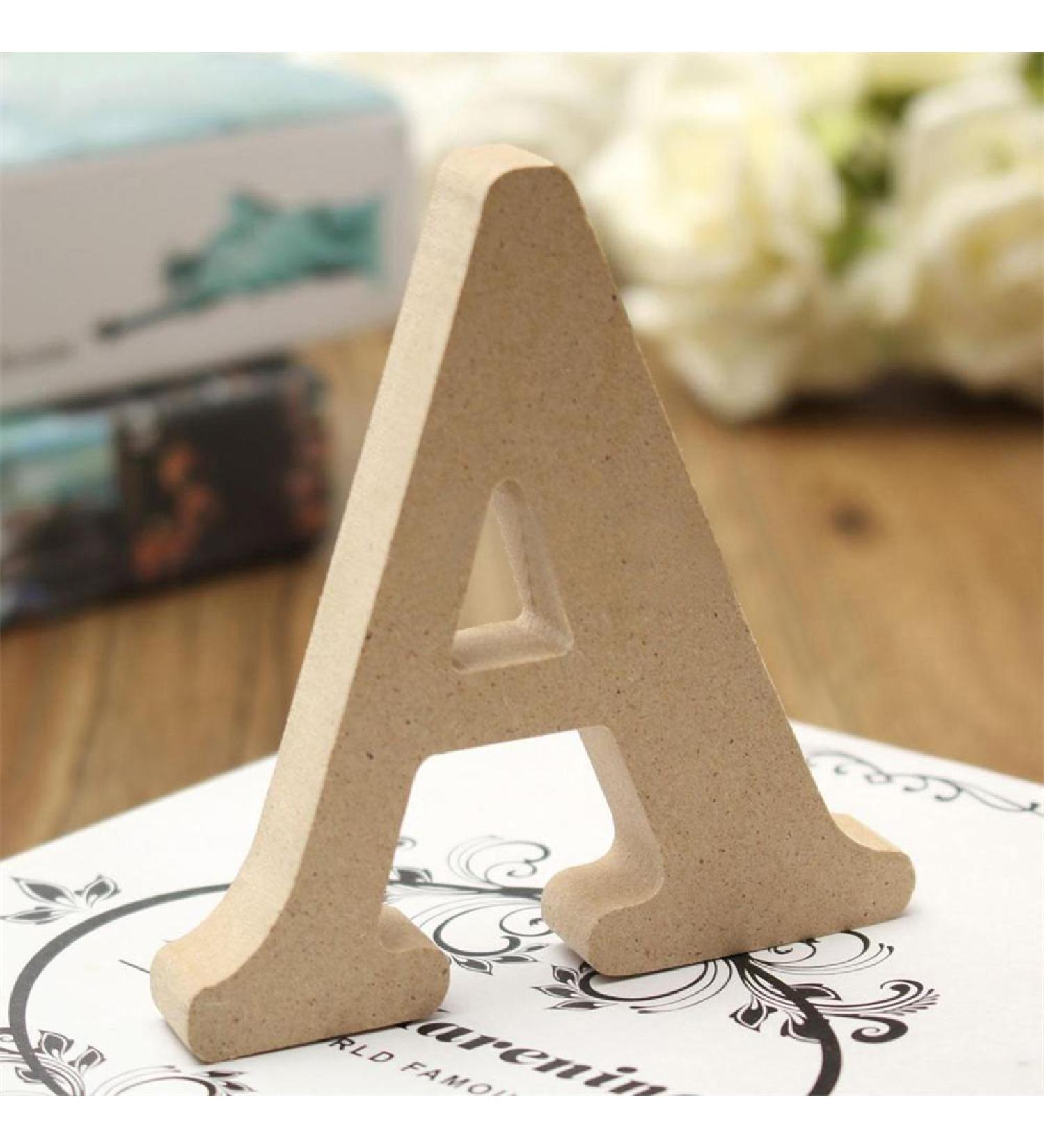 Freeas Decorative Wood Letters - Alphabet Wall Decor for Kids Baby Names Weddings & Parties - 26 Hanging Wooden Letters (A) for Girls' Bedrooms - Buy Online on GoSupps.com