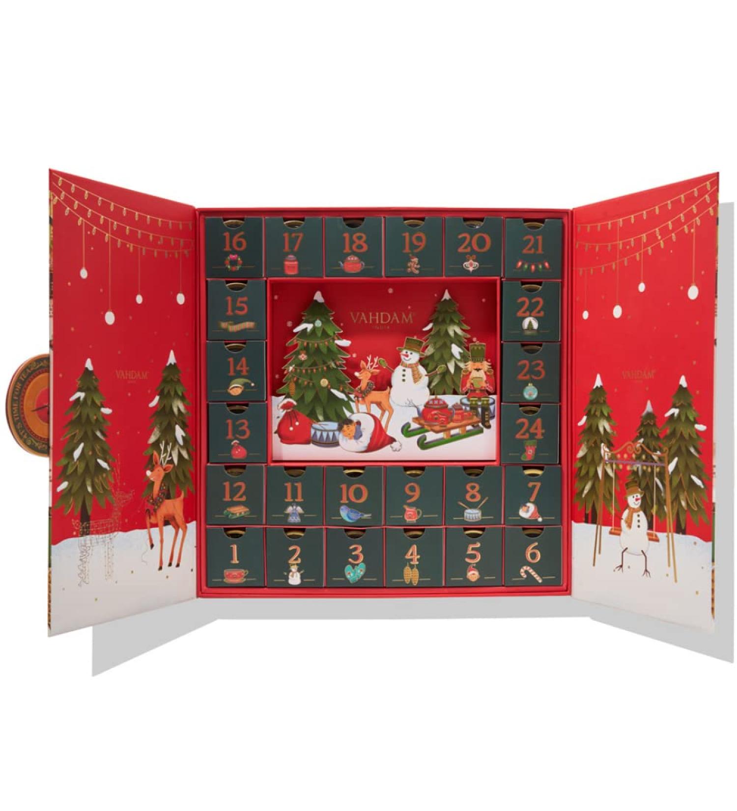 VAHDAM Christmas Gift Set 2023 - 24 Tea Varieties in Premium Gift Box | Gluten-Free | Christmas Tea Gift for Women, Men & Adults - Buy Online on GoSupps.com