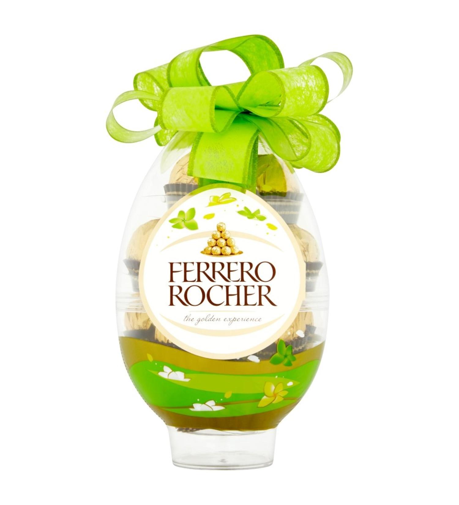 P QUES FERRERO ROCHER FINES GAUFRETTES ENROBEES DE CHOCOLAT AU LAIT ET NOISETTES AVEC NOISETTE ENTIERE OEUF 16 PIECES - Buy Online on GoSupps.com