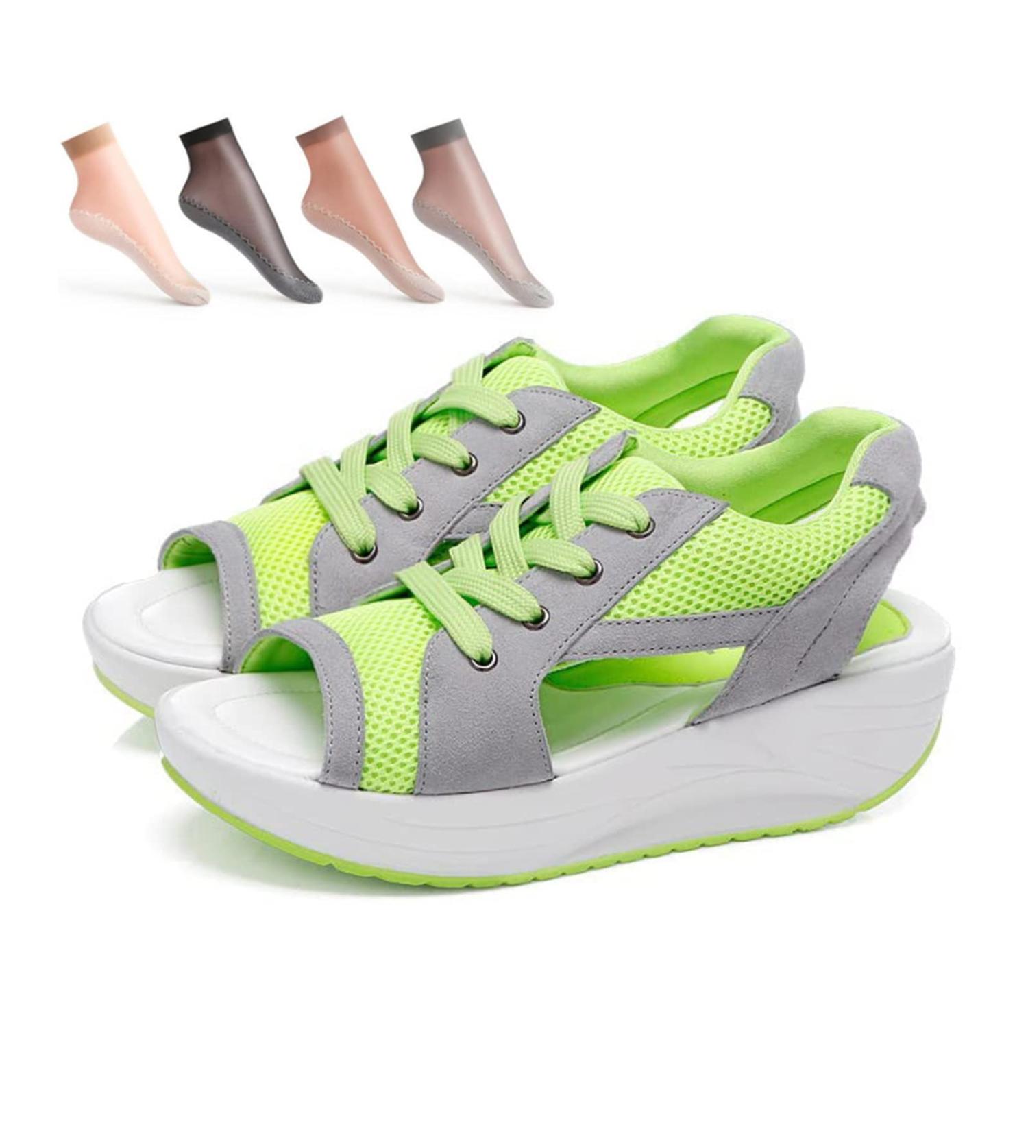 AYGJKIE Ladies Big Toe Correction Sandal for Bunion Treatment - Green, Size 44 - Buy Online on GoSupps.com