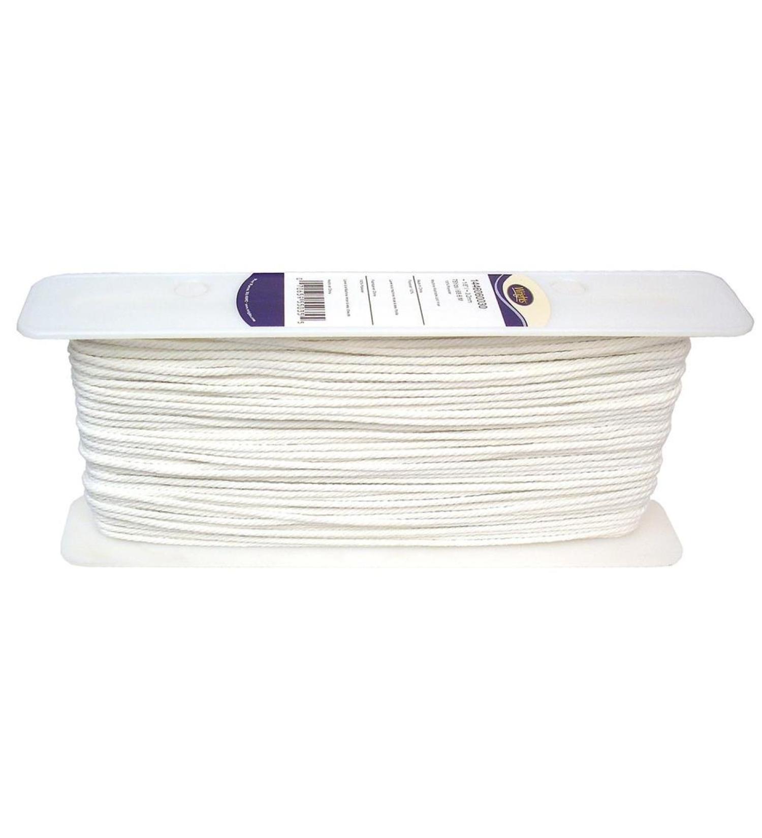 Wrights Cable Cord 1/8inx75yd Size #50, White