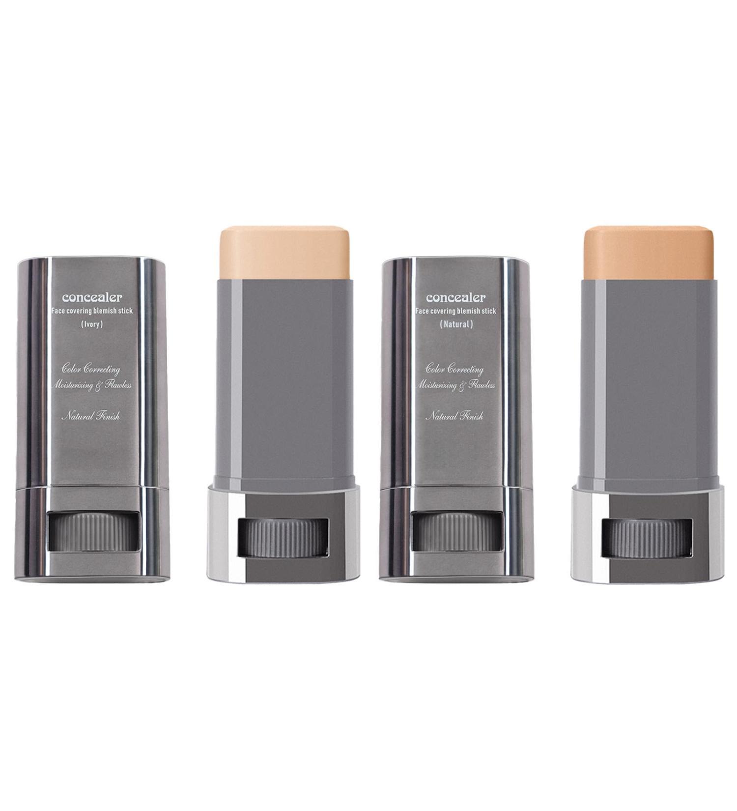  2 Pieces Under Eye Concealer Stick | 30g Dark circles Blemish Concealer | Waterproof Cover Stick Collection Concealer | Makeup Concealers & Correctors | Colour Corrector Dark Circles Ivorys 1 count (Pack of 1) - Buy Online on GoSupps.com