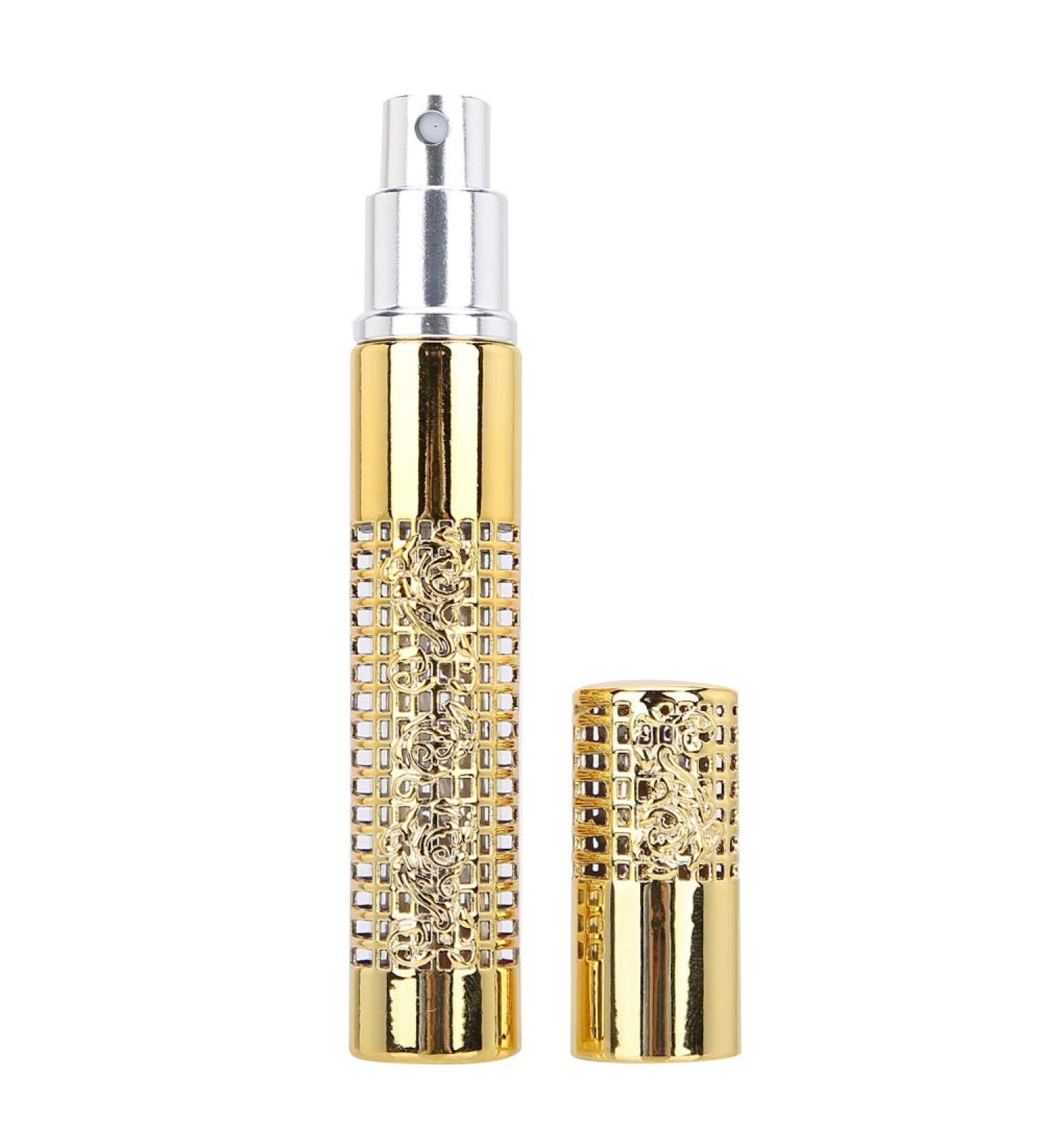 Verdant Touch Metal Perfume Bottle Refillable 5ml Metal Perfume Spray Bottle Essential Oil Travel AtomizerGold - Buy Online on GoSupps.com