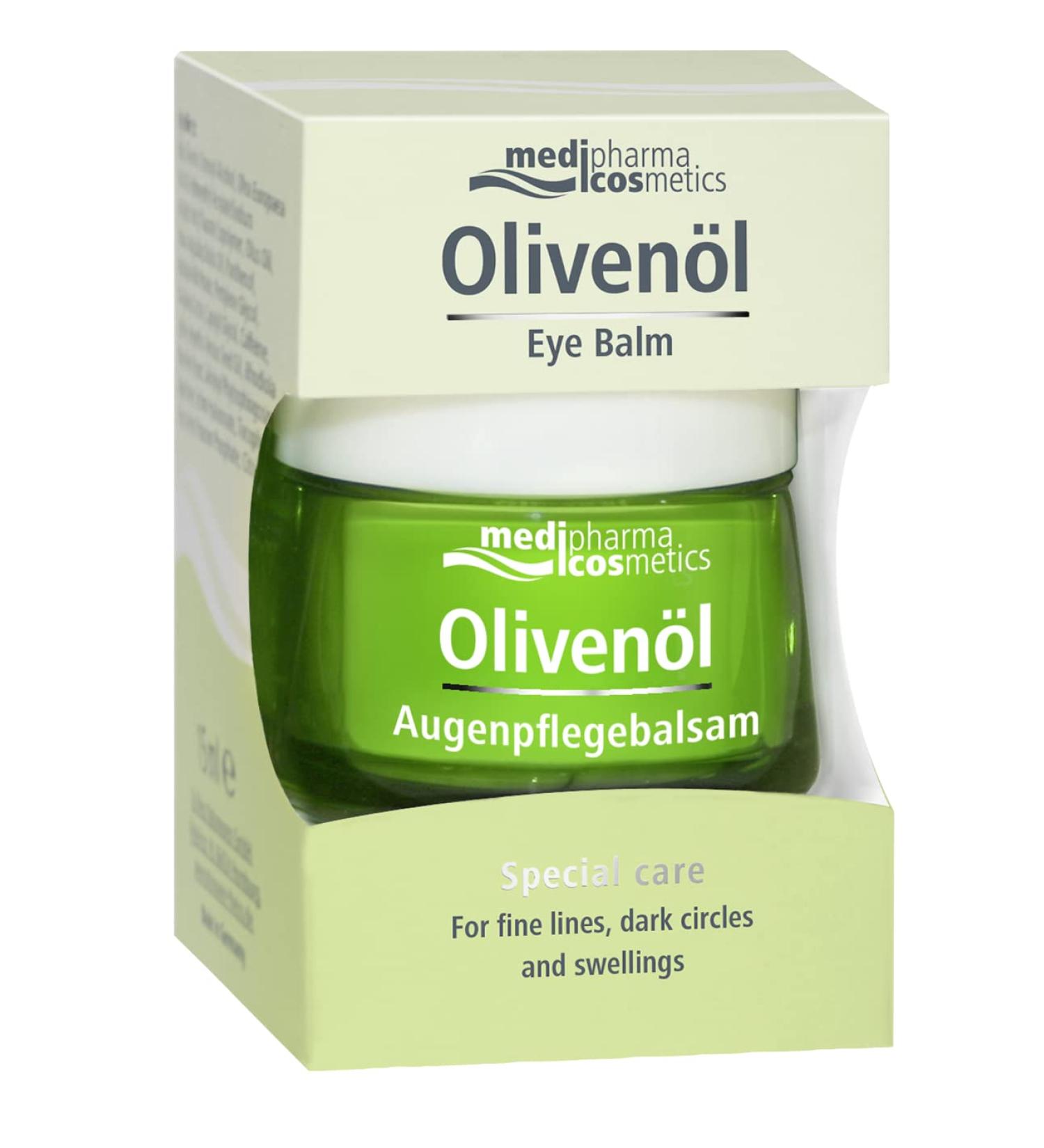 Medipharma Cosmetics Oliveenol Eye Balm | Anti-Wrinkle Eye Cream 15ml | Moisturizing & Nourishing for Dark Circles & Bags | With Hyaluronic Acid & Olive Oil for Women - Buy Online on GoSupps.com