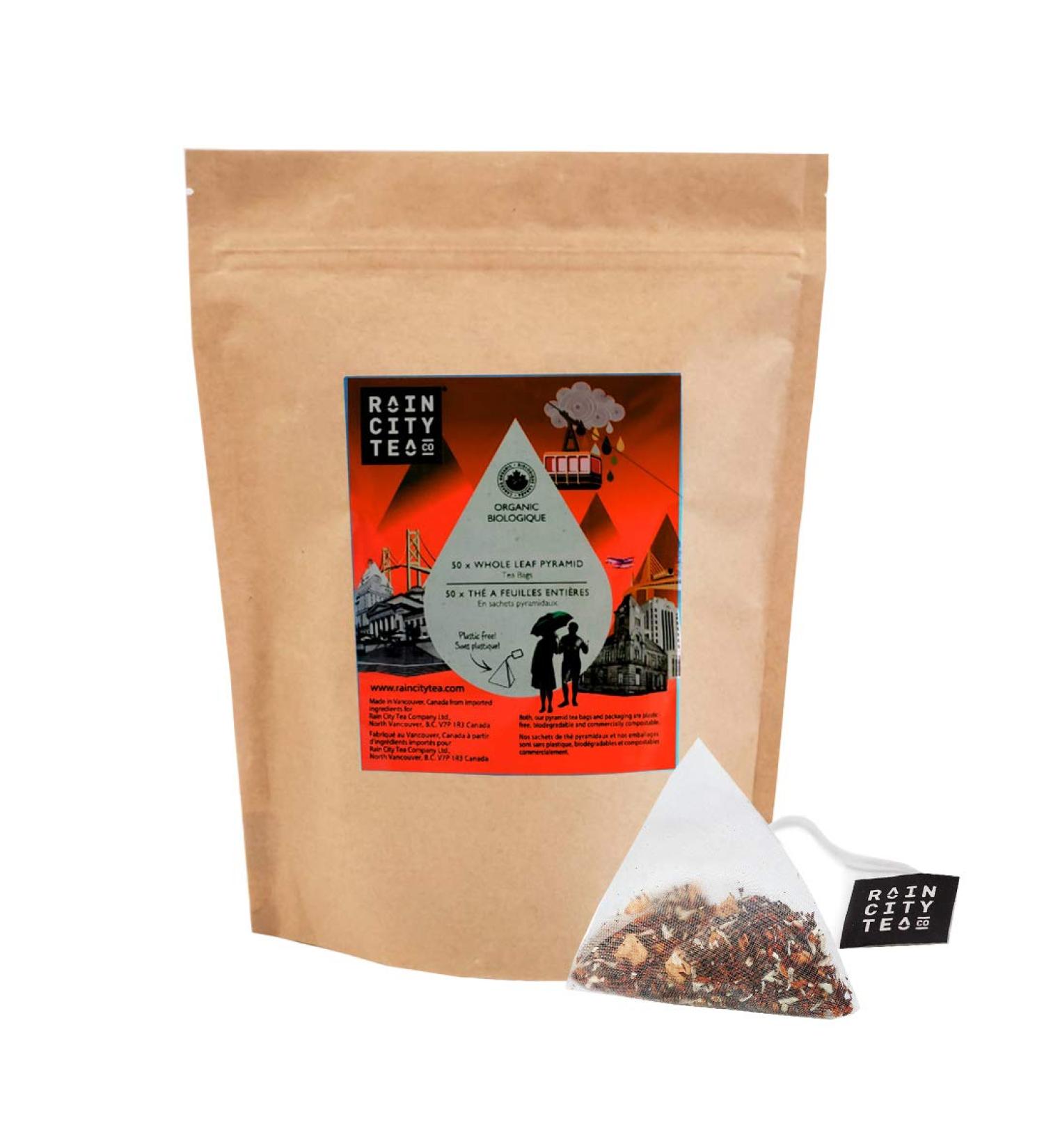 Maple Coconut Jive Organic Herbal & Fruit Tea Bags 50 Compostable Whole Leaf Chai Tea Bags - USDA Certified l Cellulose Inner Packaging l - Buy Online on GoSupps.com