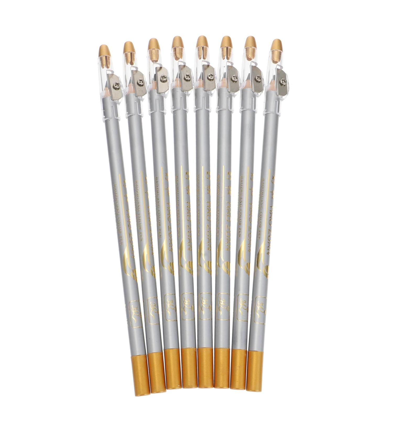 DRESSOOS Makeup Pen 8pcs Tool Eyeliner Eyebrow Brighten Women Pencils with Pencil Strokes Sharpener -in- Pen Makeup Make Up Pen - Buy Online on GoSupps.com