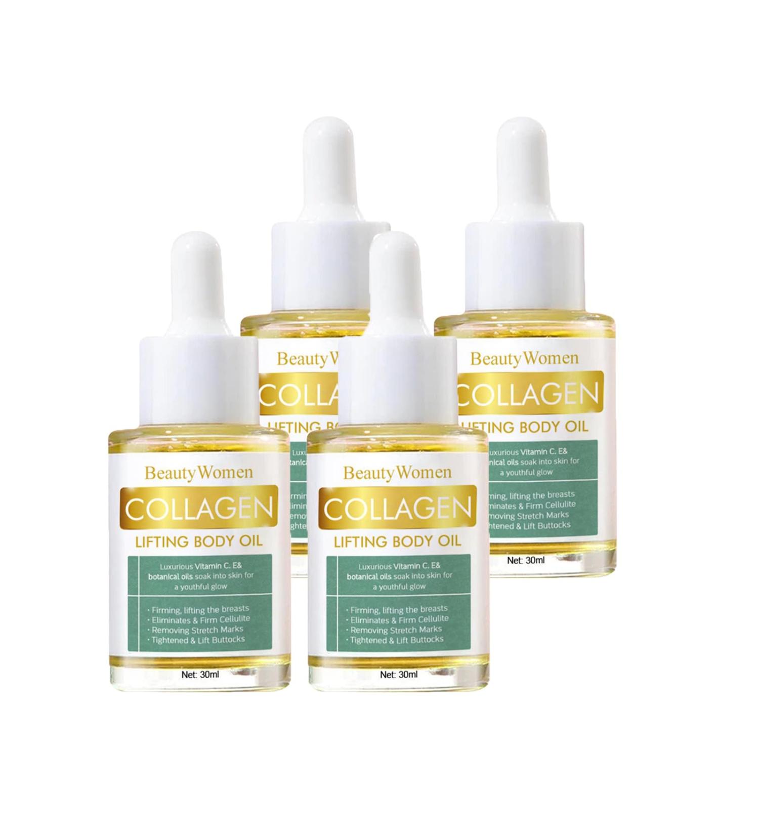 Collagen Lifting Body Oil 30 Ml Optimum Oil Firming Body Oil Collagen Anti-Wrinkle & Anti-Aging Facial Care Jojoba for Neck Cleavage - Buy Online on GoSupps.com