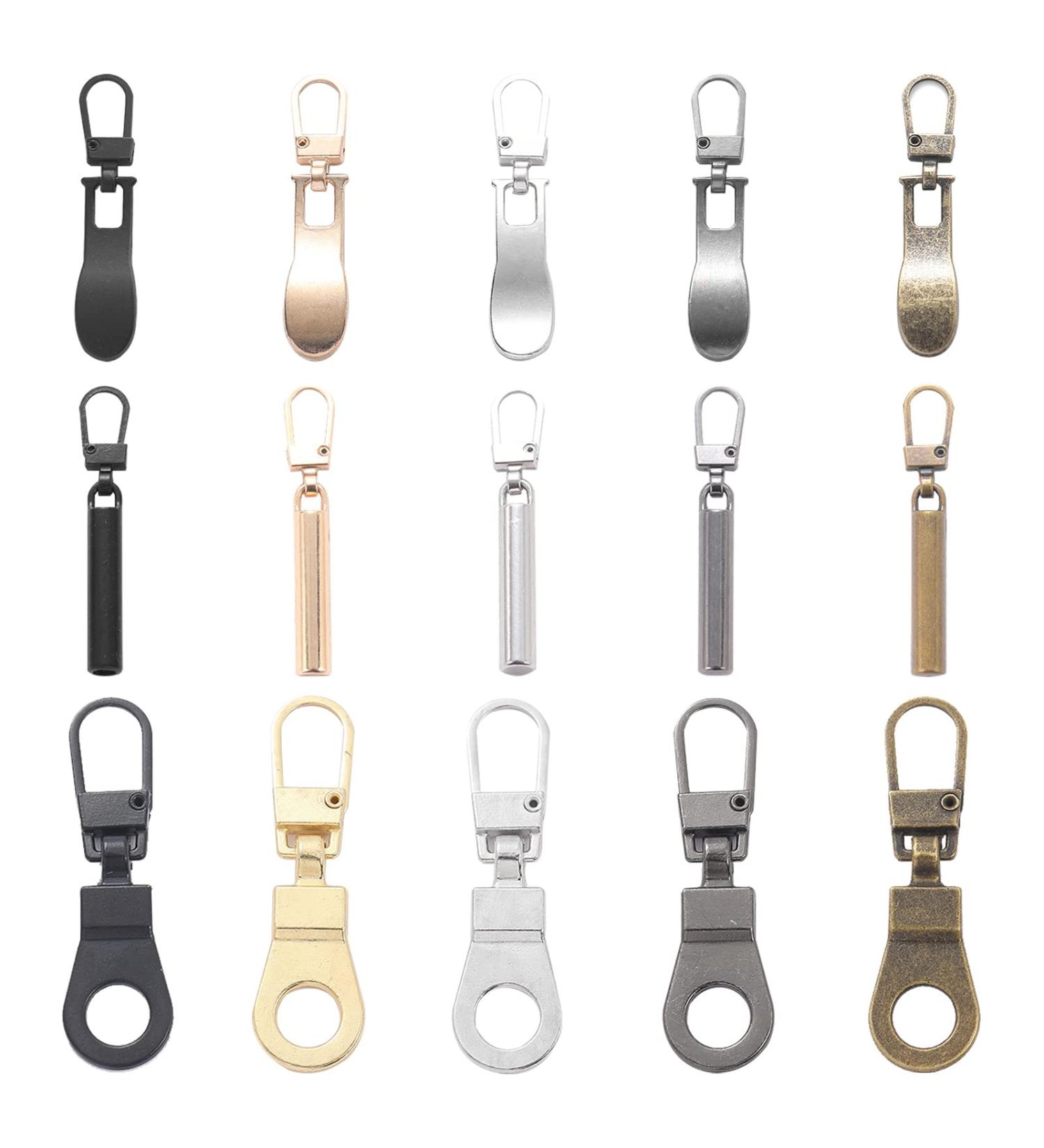 Bekecidi 15-Piece Zipper Replacement Set | Removable Metal Zippers for Coats Jackets Backpacks & Handbags - Buy Online on GoSupps.com