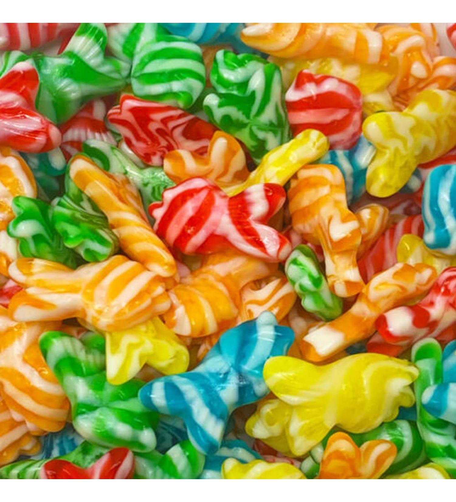 Fruit flavour Swirly Fish jelly sweets (2500 Grams) 2500 Grams