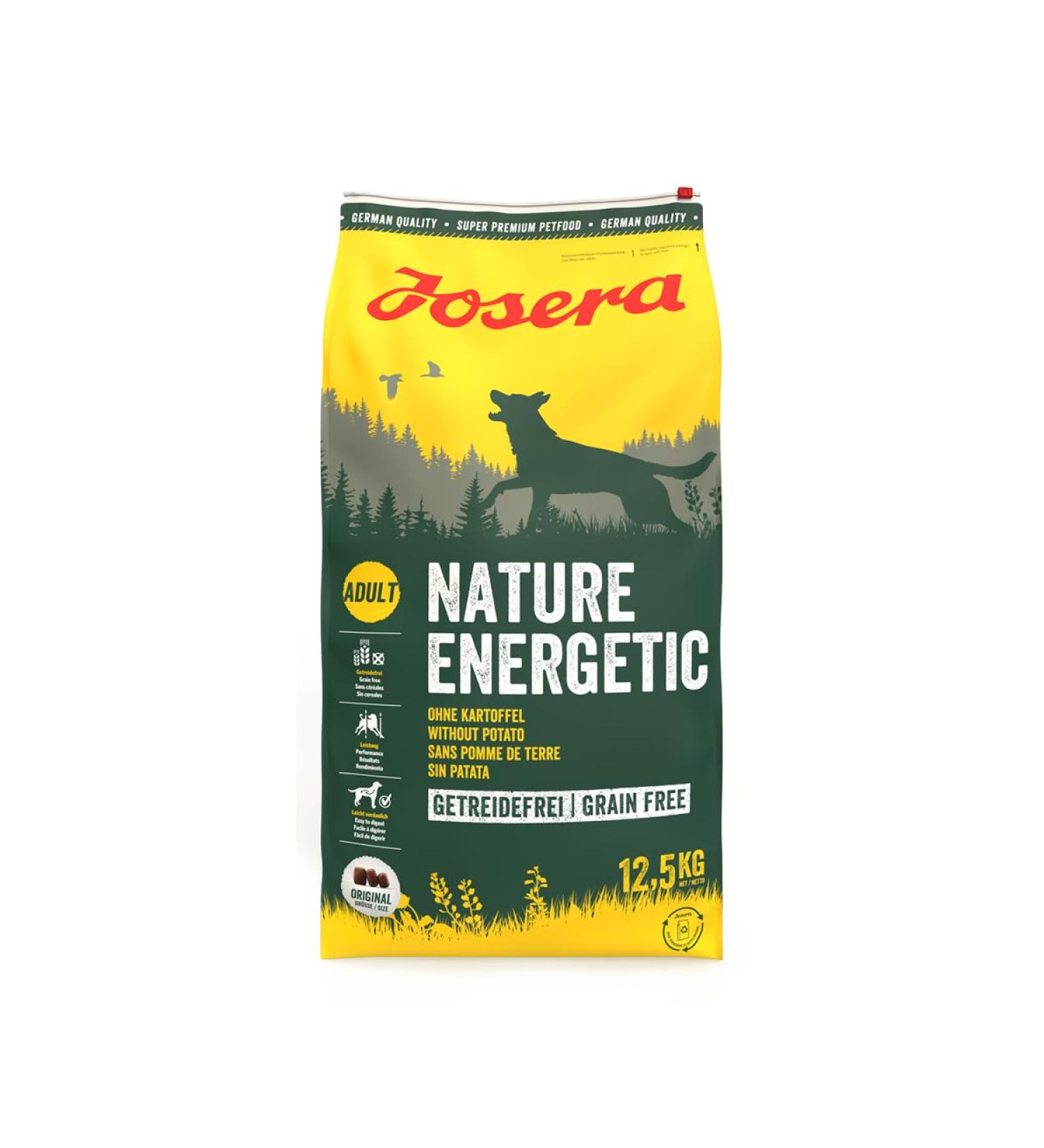Josera Nature Energetic Dog Food 12.5 kg | Cereal-Free Potato-Free Super Premium Dry Food for Adults | International Shipping Available - Buy Online on GoSupps.com