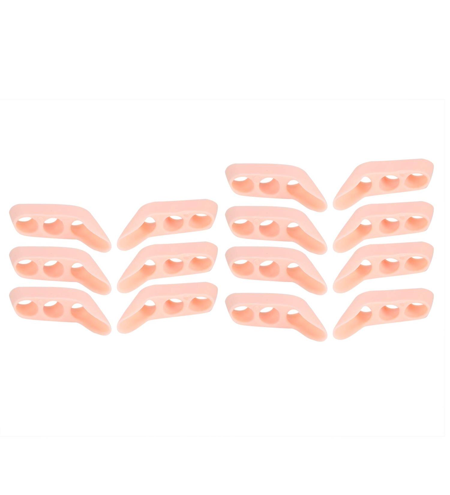 Toe Separator & Pinky Toe Spacer - 7 Pairs of 3-Hole SEBS Toe Corrector for Pressure Relief & Friction Prevention - Buy Online on GoSupps.com