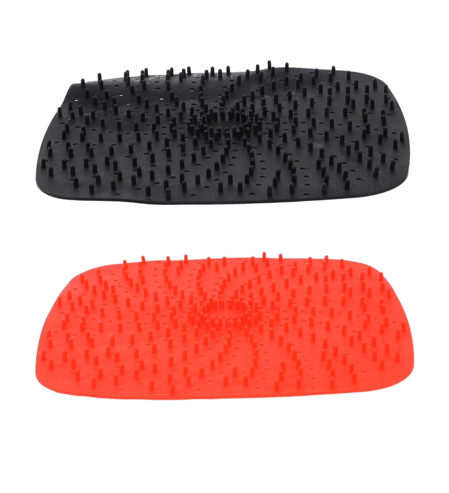 Alipis 2pcs Silicone Fryer Cushion with Home Reusable Mats Raised Air Accessories Liner for Mat Non-Stick Black 20X20X1CM - Buy Online on GoSupps.com