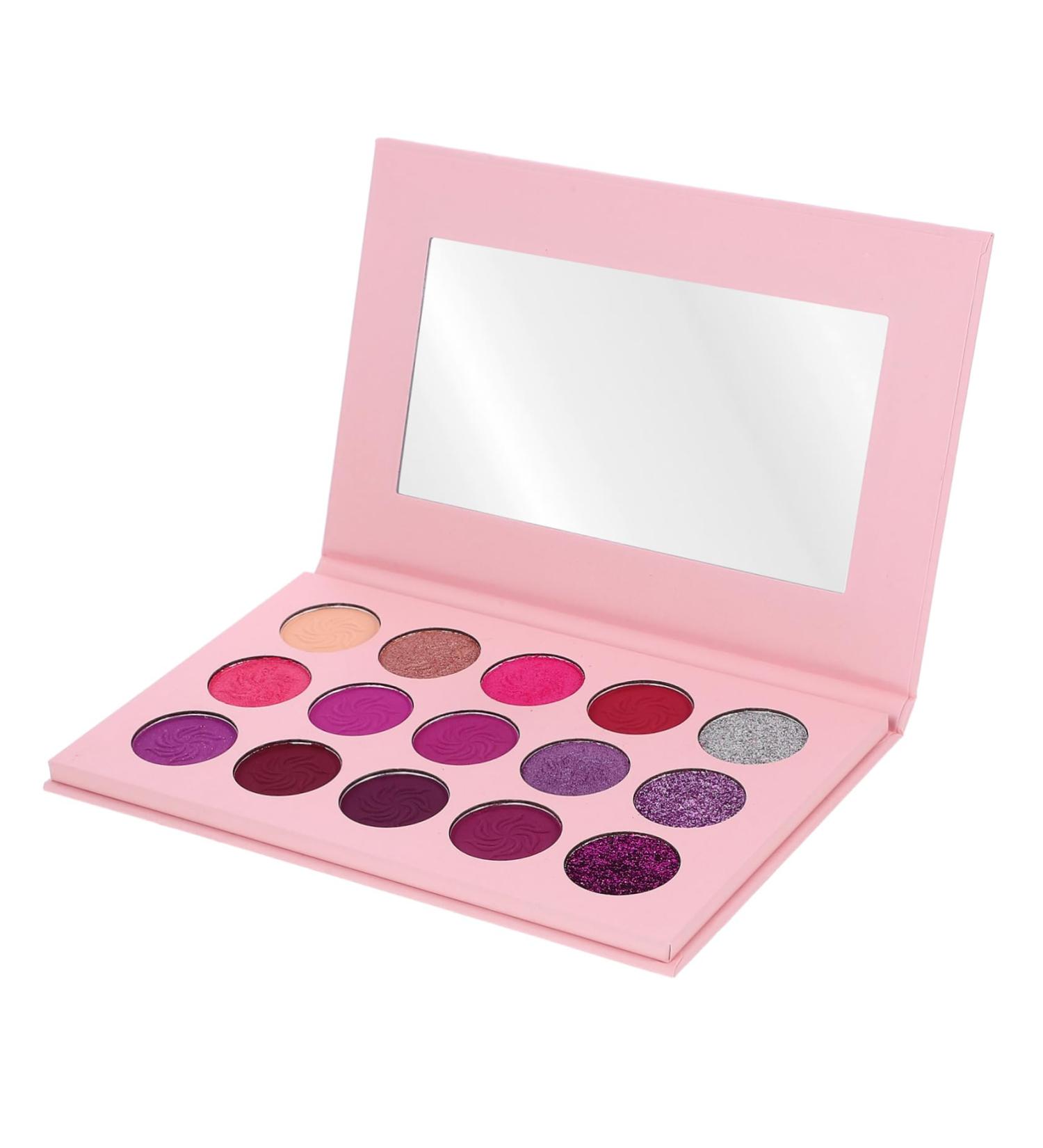 Angoily 3pcs 15-Color Eyeshadow Palette - Colorful Purple Glitter Eye Makeup for Women - Buy Online on GoSupps.com
